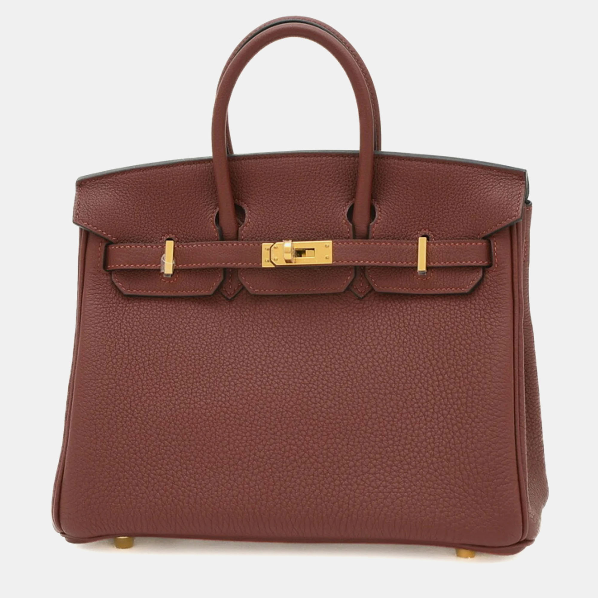 Hermes rouge ash togo birkin 25 handbag