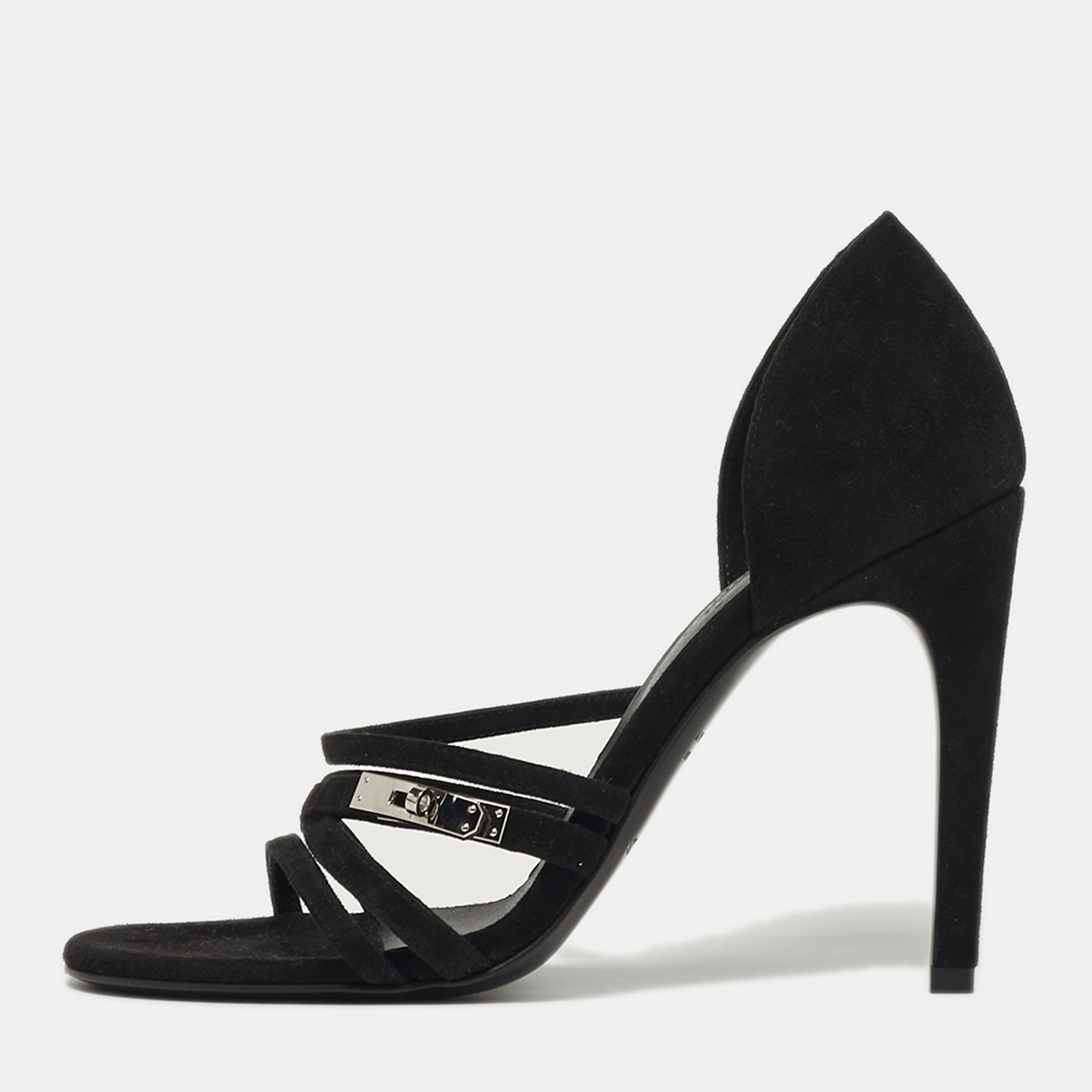 Hermes Lipstick Size Black Suede Ankle Strap Sandals
Hermes Lipstick Size Black Suede Ankle Strap Sandals