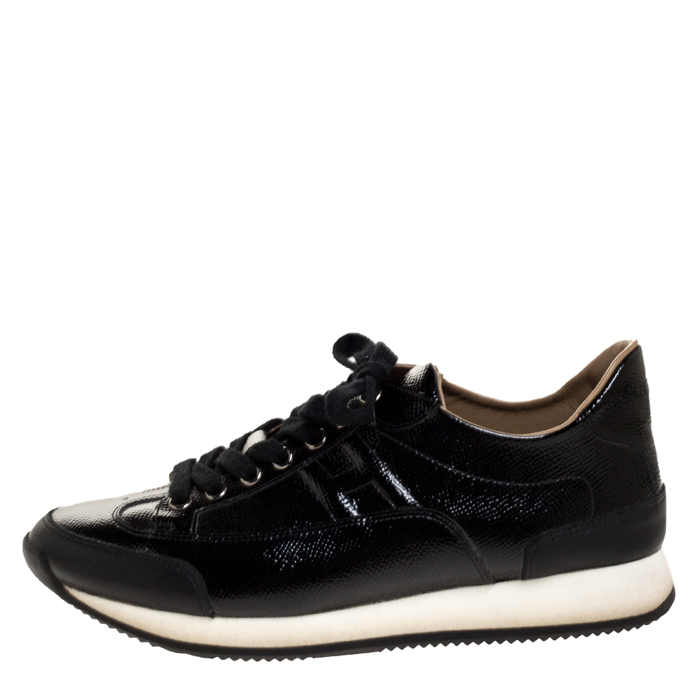 Hermes Black Patent Leather Quick Sneakers Size
Hermes Black Patent Leather Quick Sneakers Size