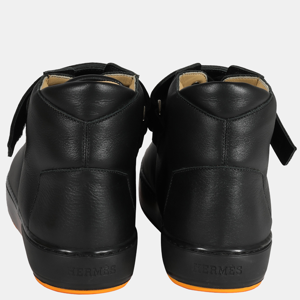 Hermes Black Jackson Veau Satin Sport Sneaker EU 39