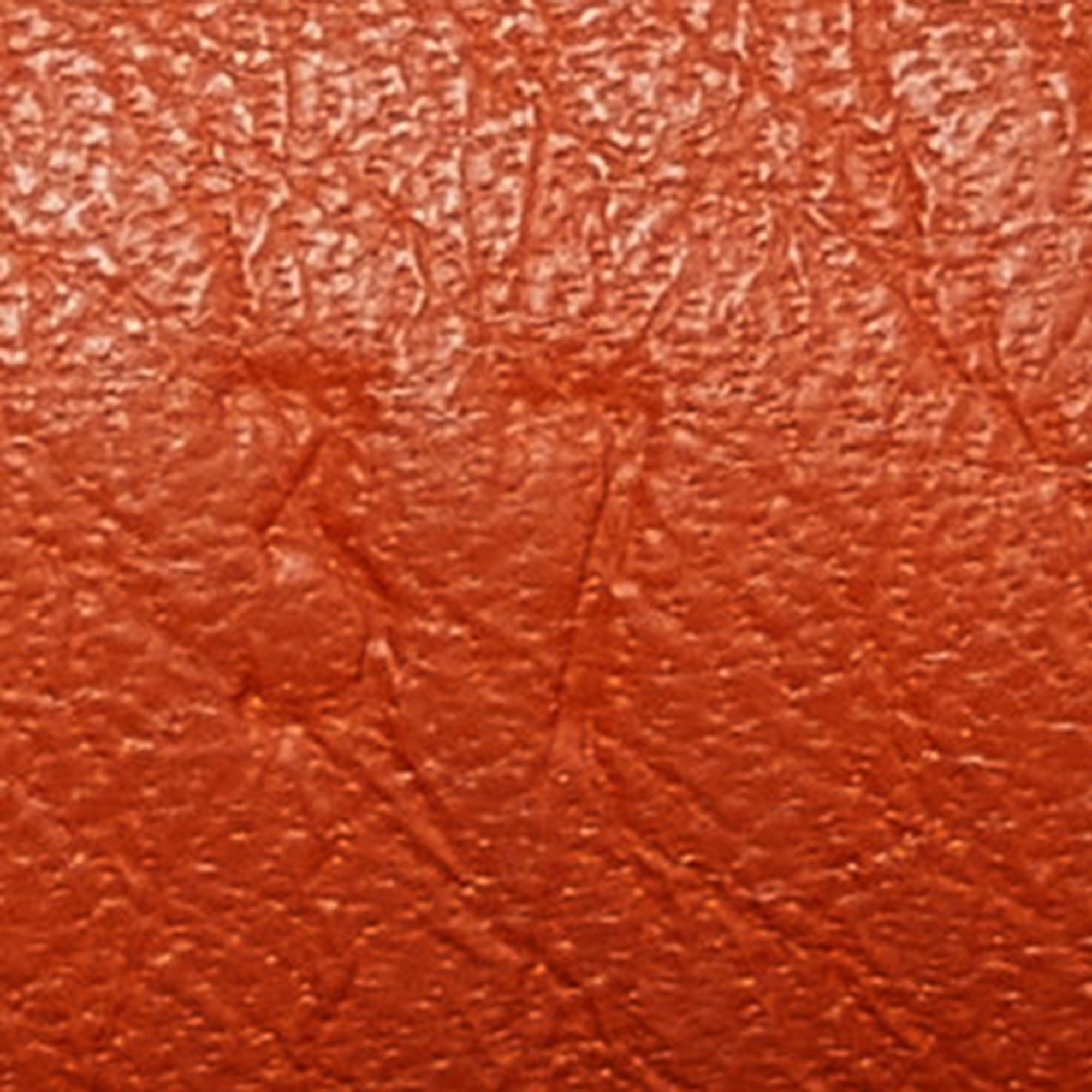 Hermes Orange Leather Irving Loafers Size 37