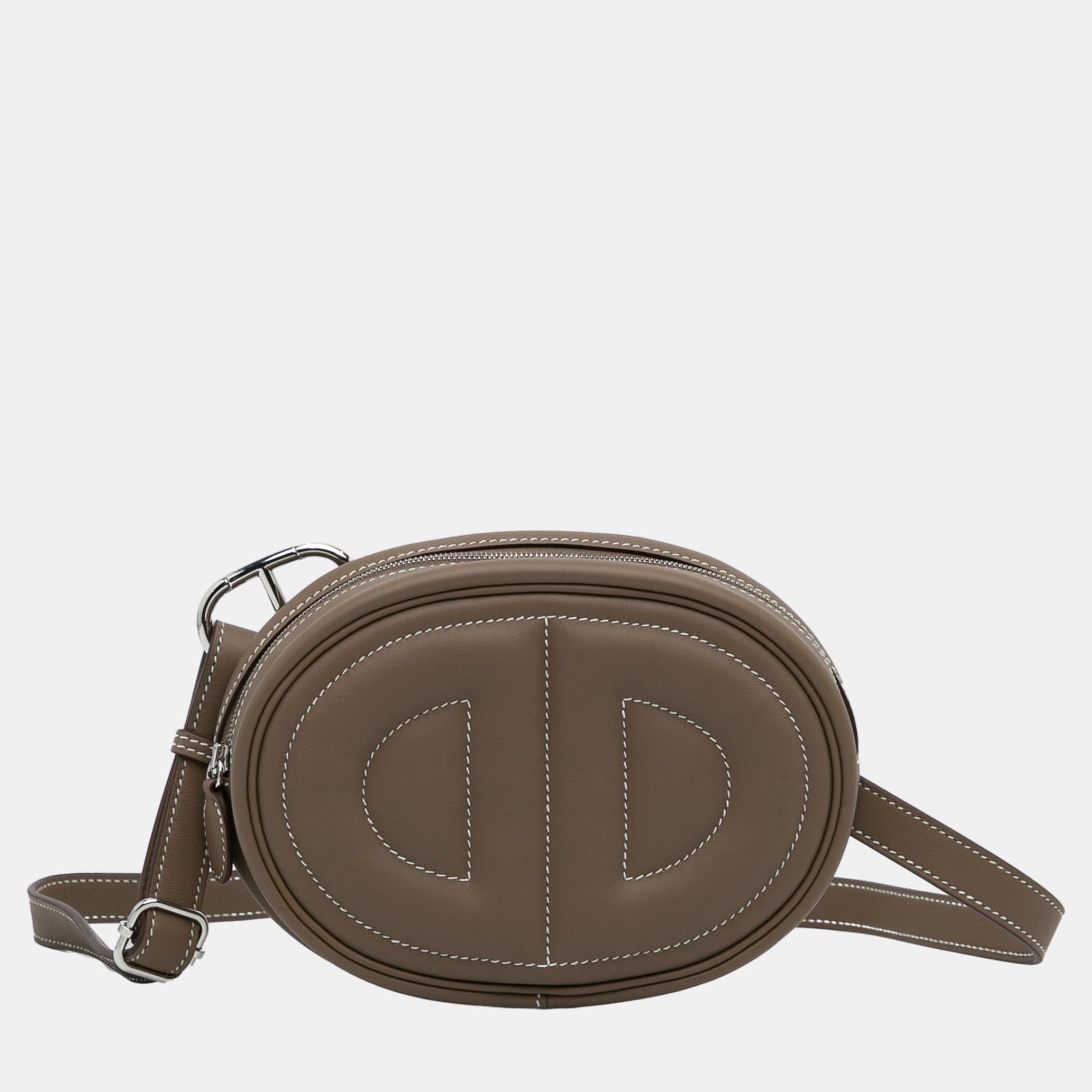 Hermes brown swift in the loop belt bag
