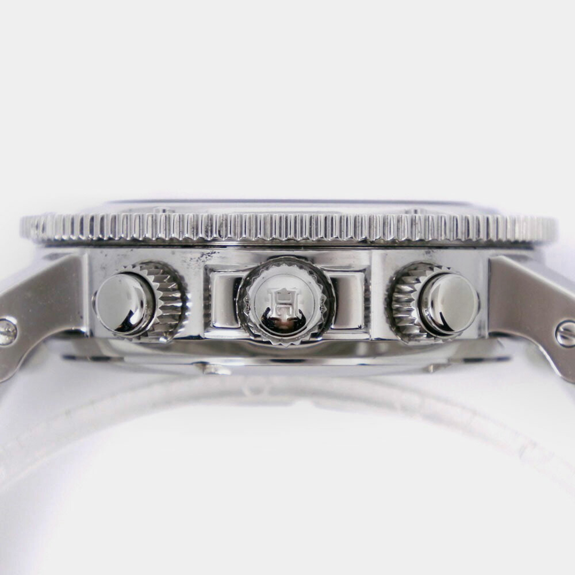 Hermes Black Stainless Steel Clipper CL2.310 Quartz Women's Wristwatch 33 Mm