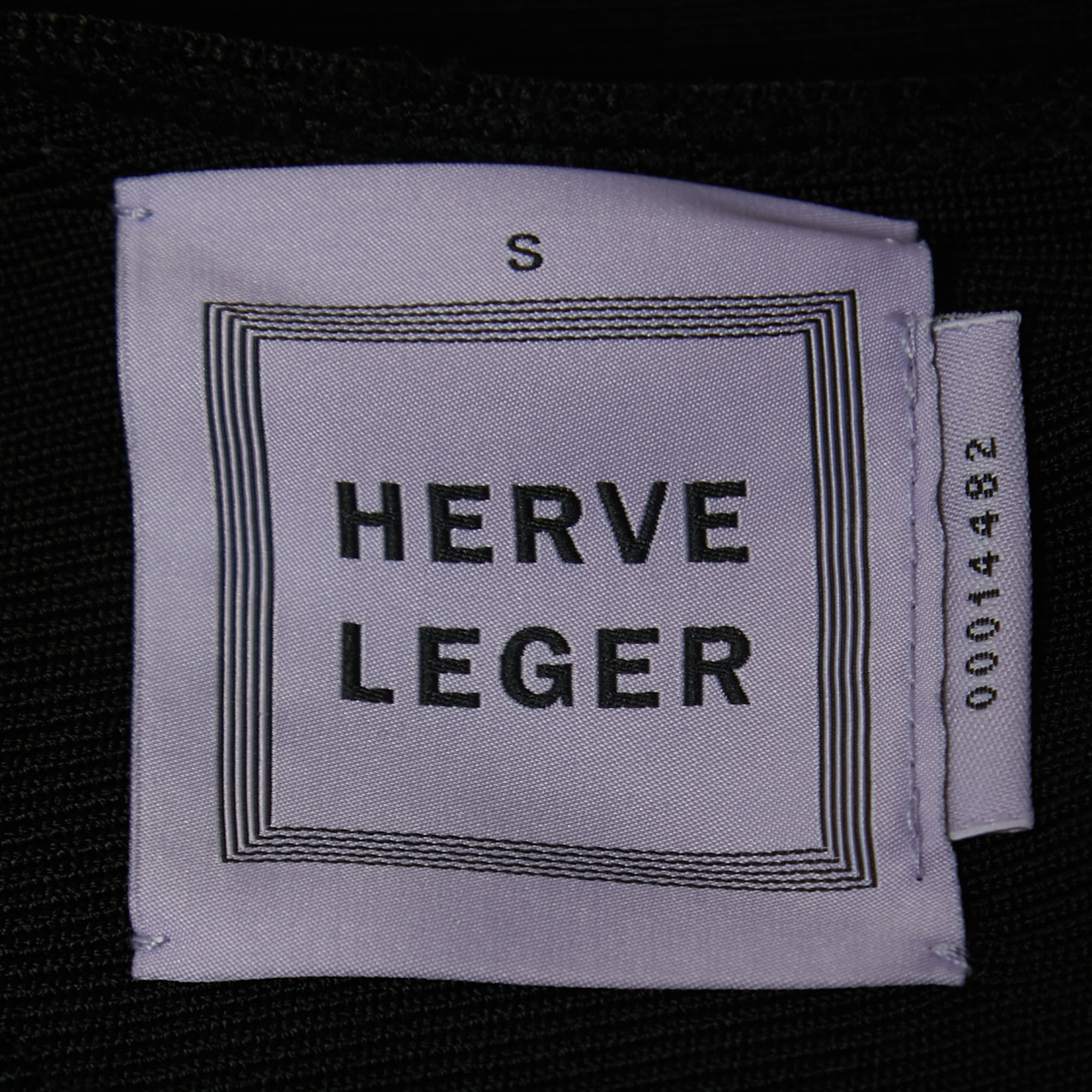Herve Leger Black Knit Sleeveless Short Bandage Dress S