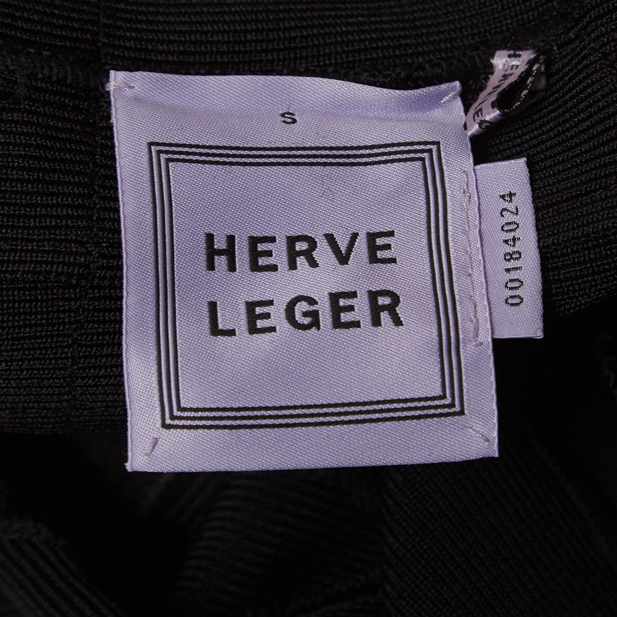 Herve Leger Black Bandage Knit Bodycon Dress S