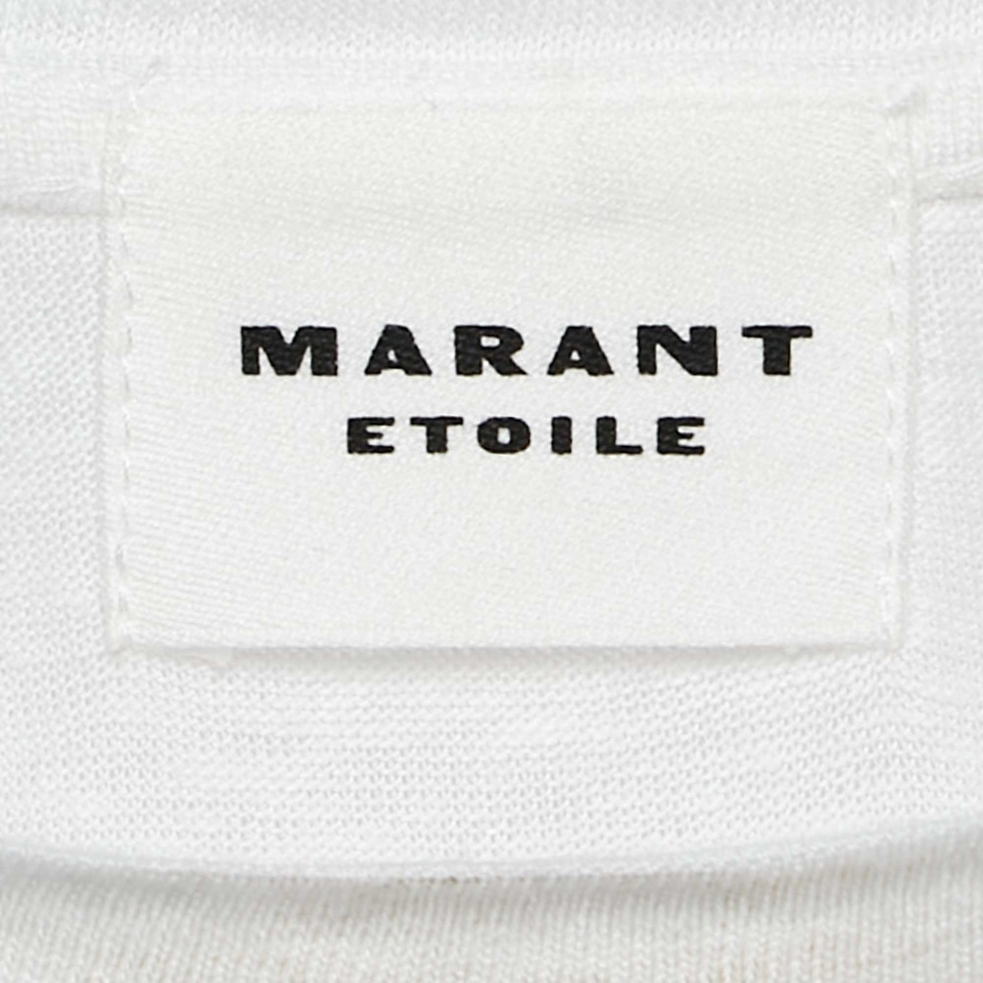 Marant Etoile White Zewel Print Linen Jersey T-Shirt M