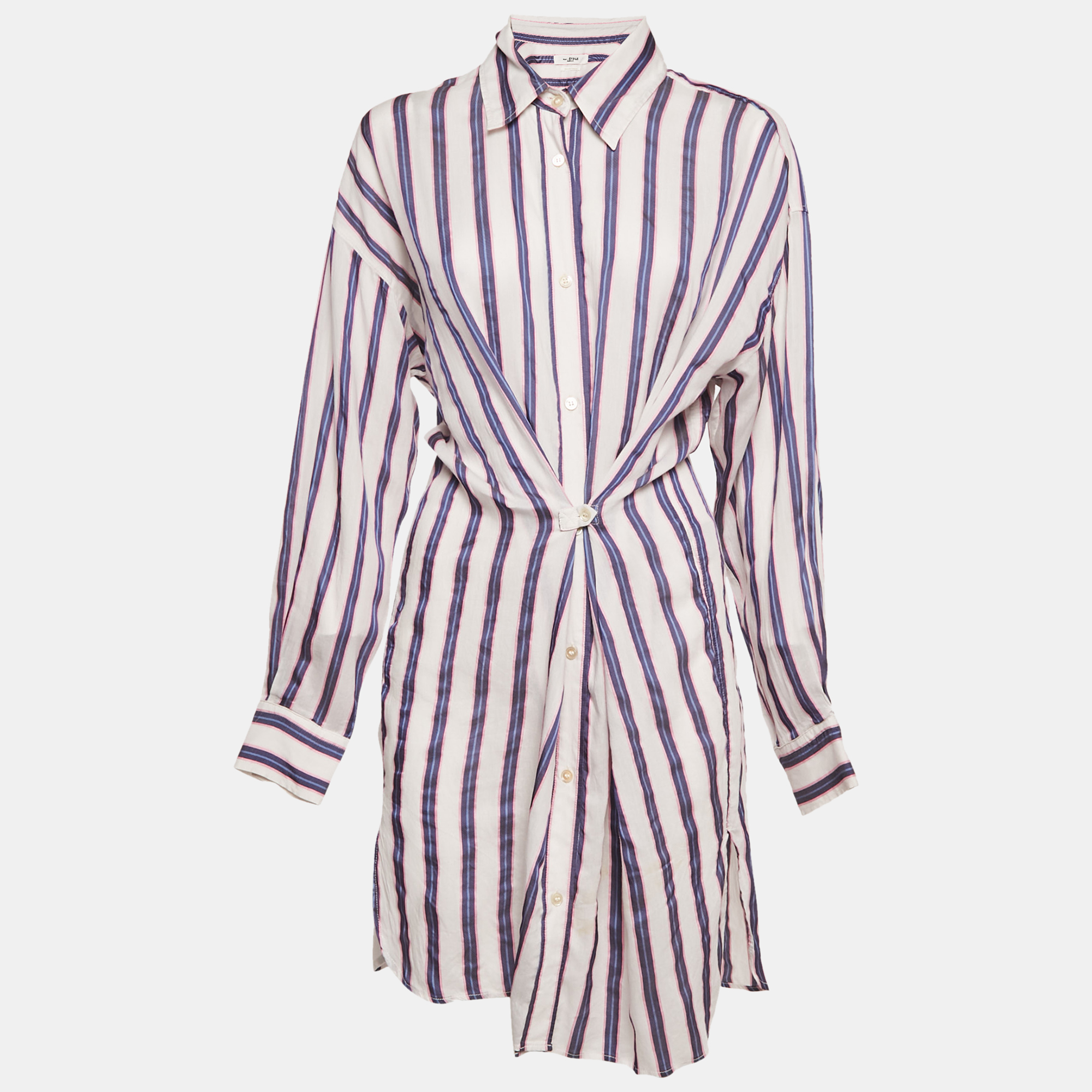 Isabel Marant Etoile White/Blue Stripe Cotton Blend Seenli Shirt Dress M
Isabel Marant Etoile White/Blue Stripe Cotton Blend Seenli Shirt Dress M