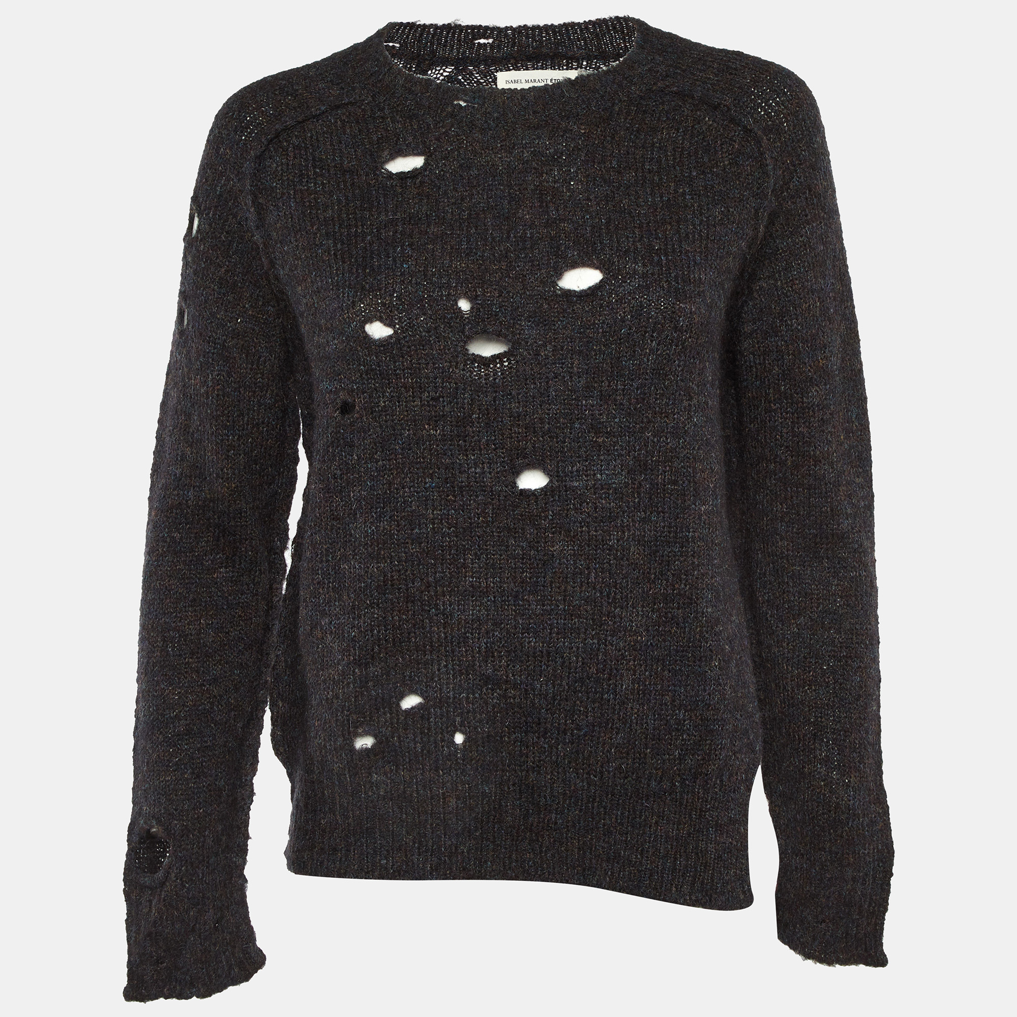 Isabel Marant Etoile Dark Blue Mohair & Wool Distressed Sweater M, Navy blue
Isabel Marant Etoile Dark Blue Mohair & Wool Distressed Sweater M, Navy blue