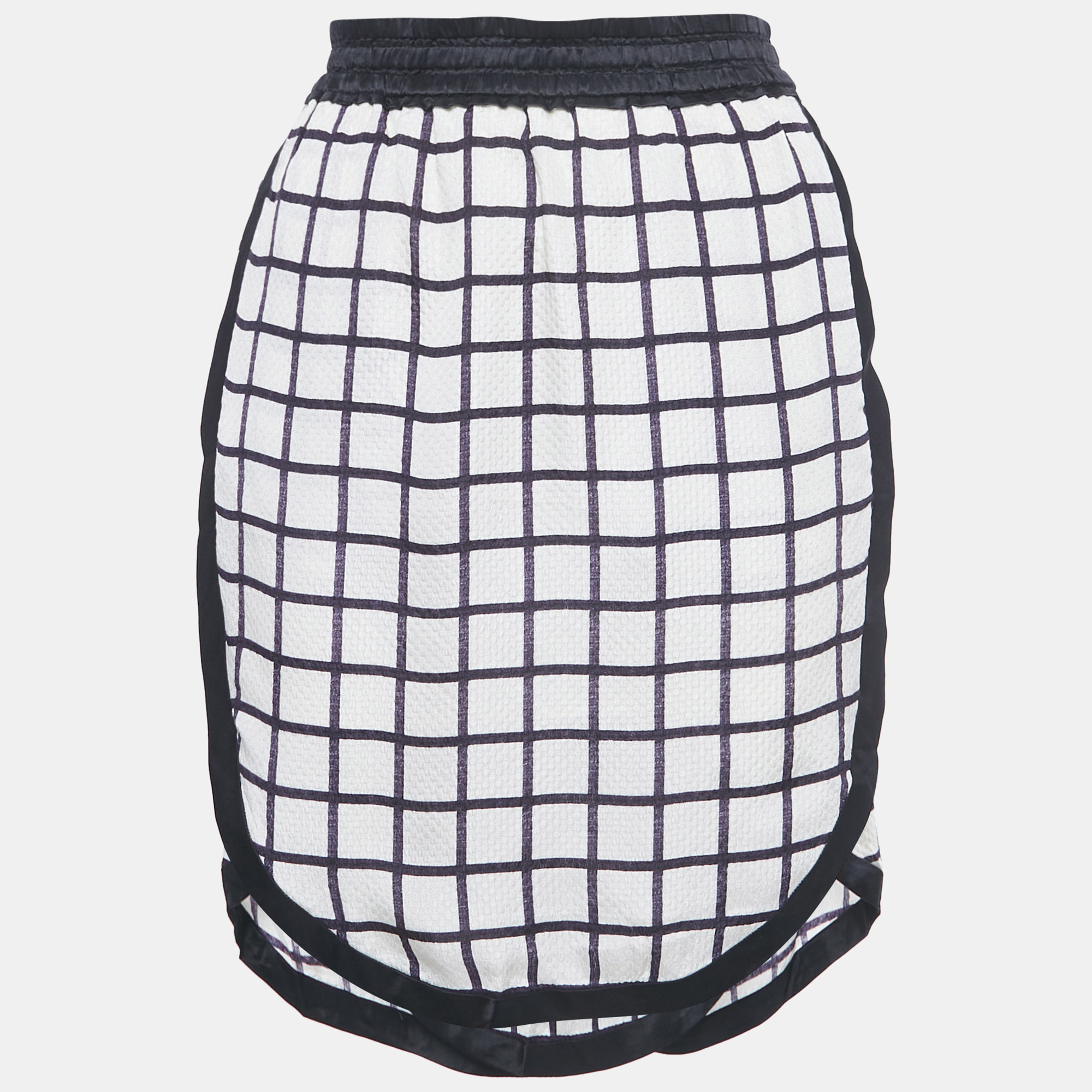 Isabel Marant Etoile White Windowpane Silk Skirt S
Isabel Marant Etoile White Windowpane Silk Skirt S