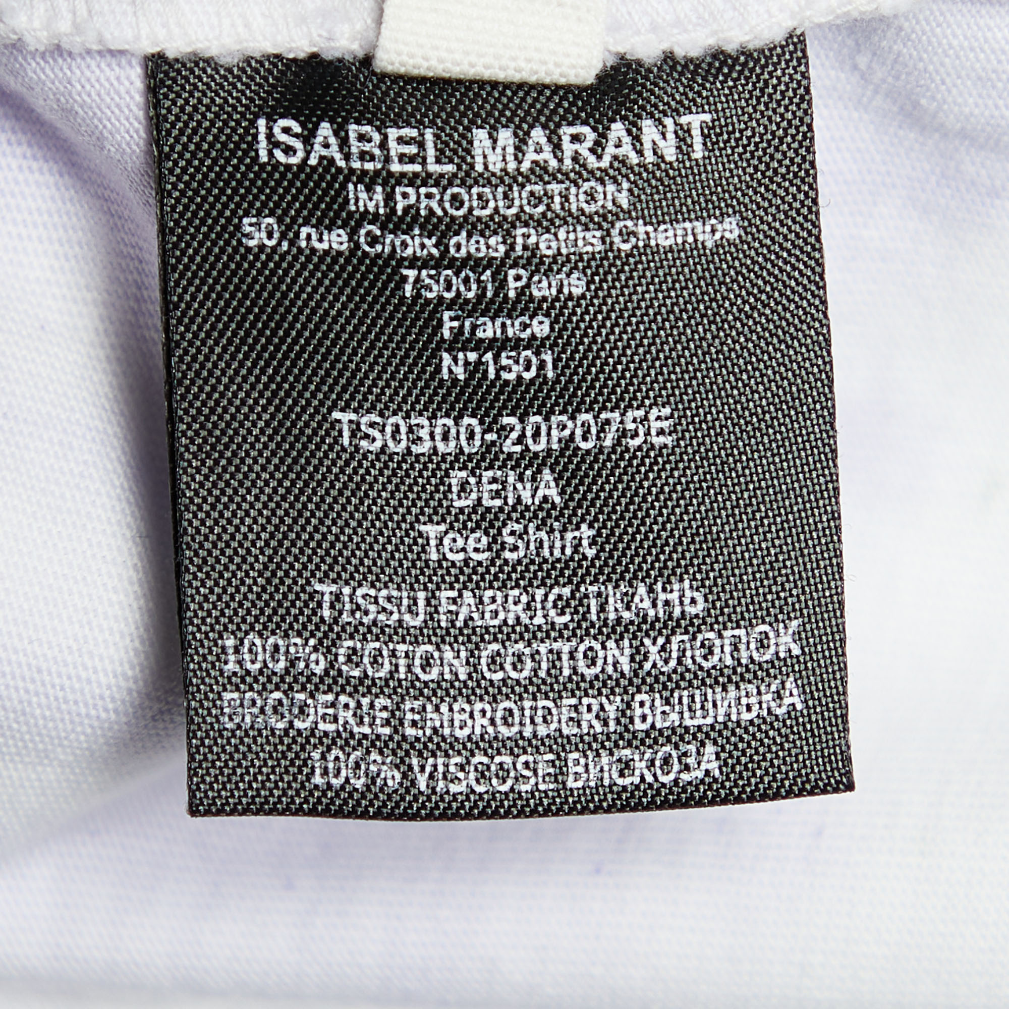 Isabel Marant Etoile Jersey Tie & Dye Dena T-Shirt XS