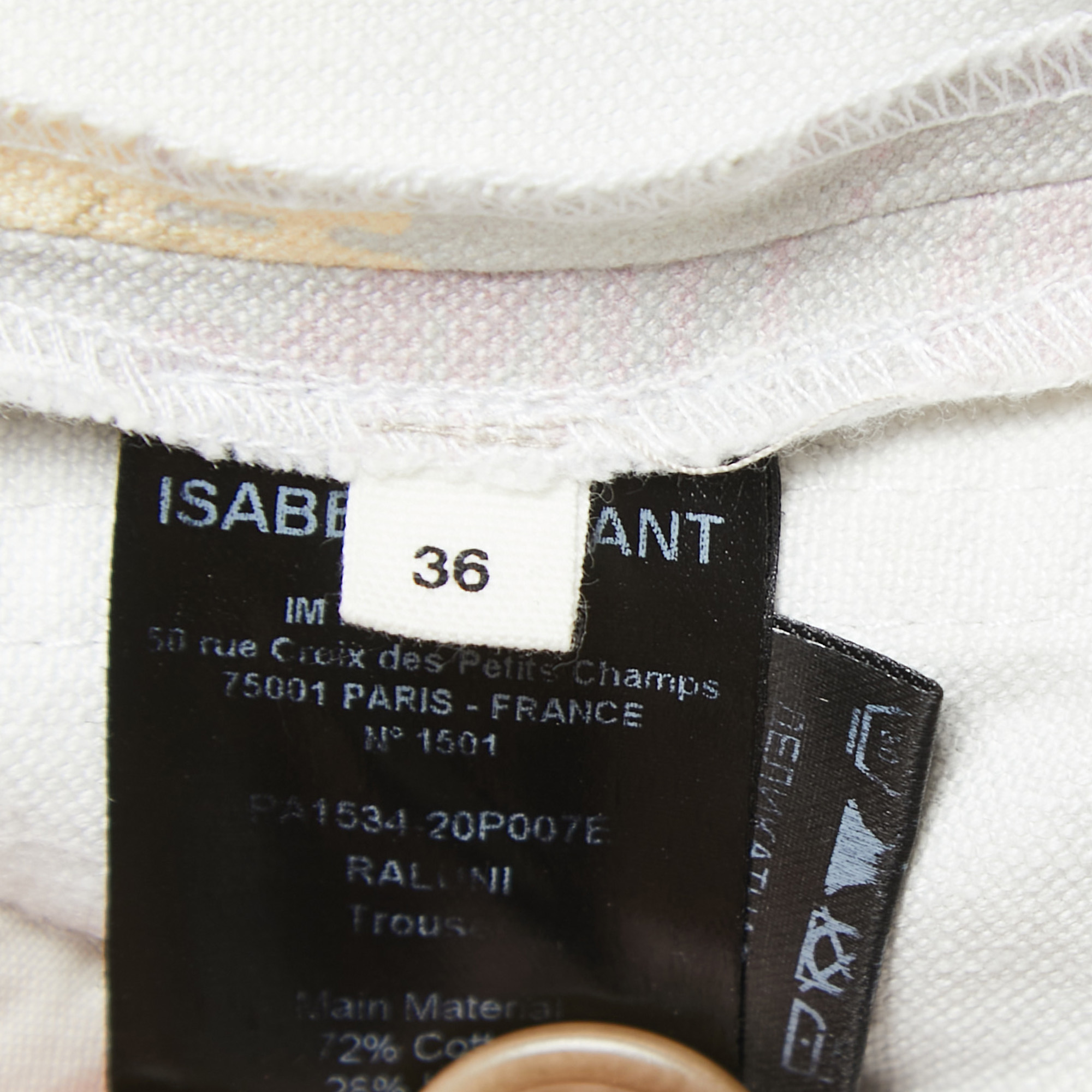 Isabel Marant Etoile Multicolor Printed Denim Raluni Jeans S Waist 28