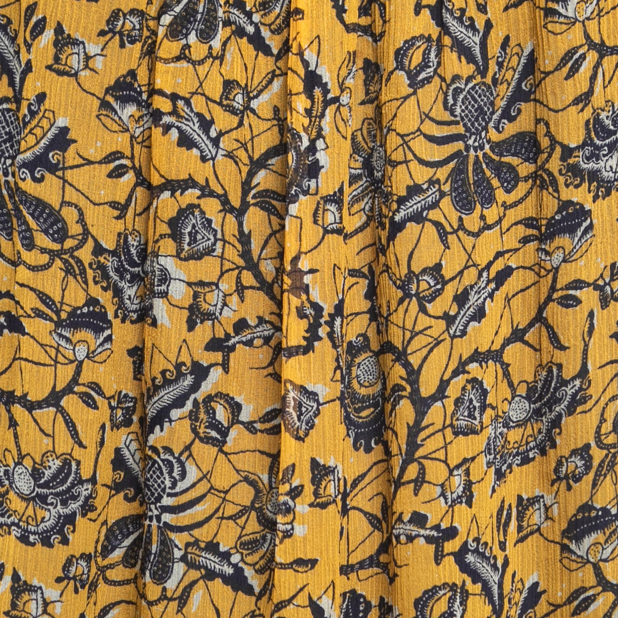 Isabel Marant Etoile Yellow Floral Printed Sleeveless Top M