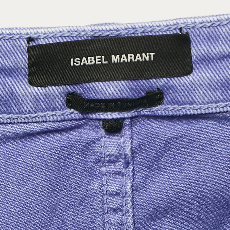 Isabel Marant Purple Denim Mini Skirt L