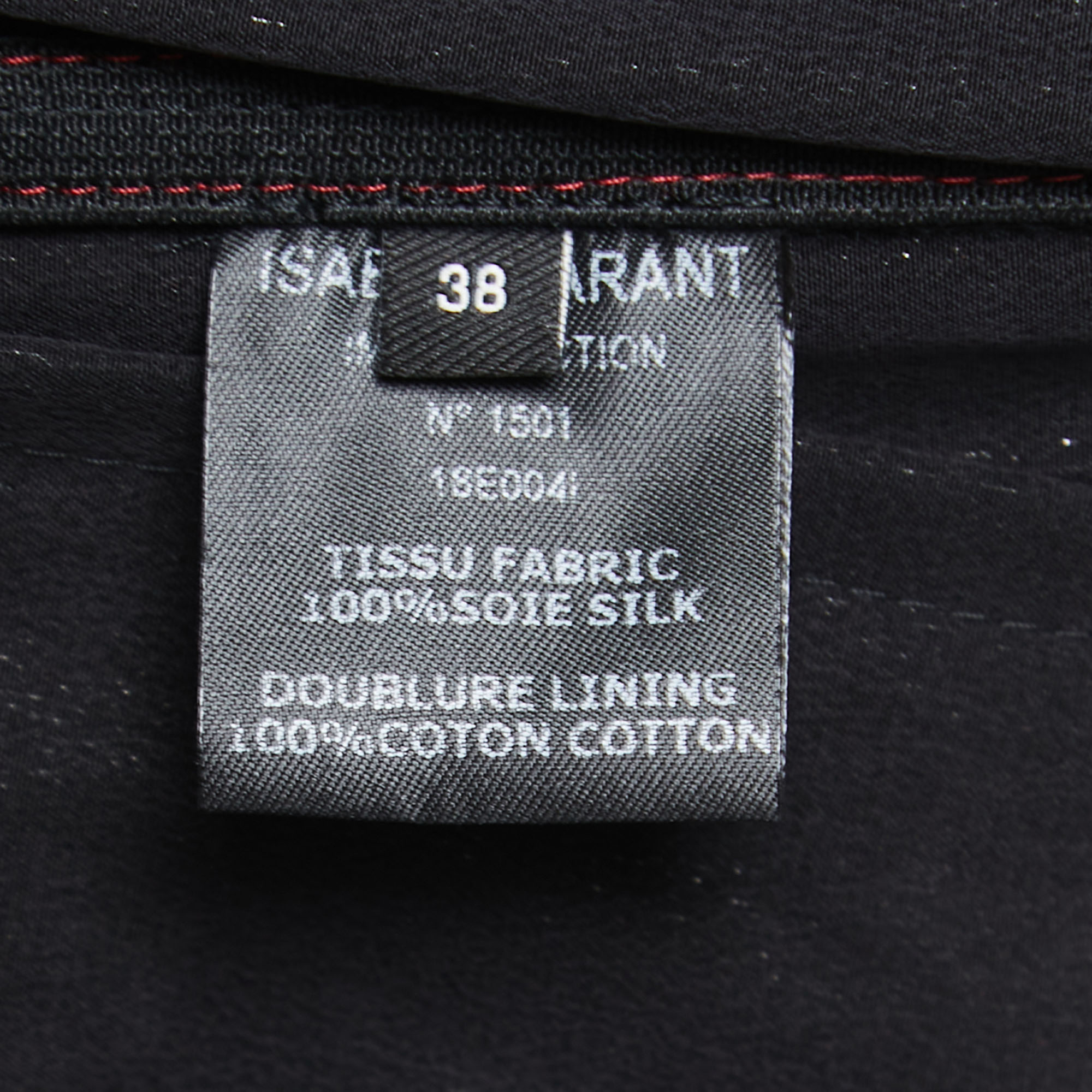 Isabel Marant Metallic Red Silk Aruso Track Pants M