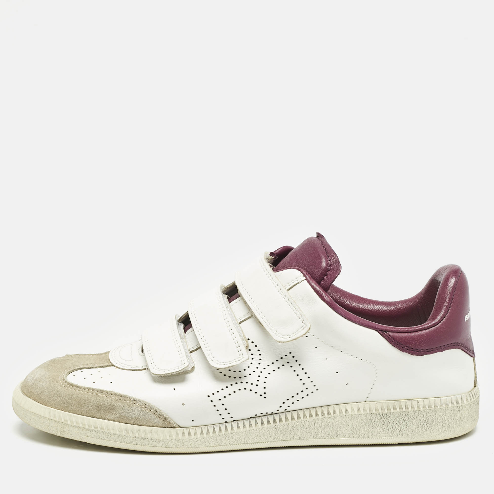 Isabel Marant Tricolor Perforated Leather and Suede Beth Sneakers Size, White
Isabel Marant Tricolor Perforated Leather and Suede Beth Sneakers Size, White