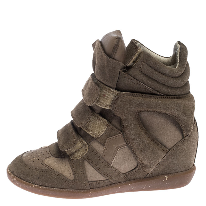 Isabel Marant Beige Suede Bekett Wedge Sneakers Size
Isabel Marant Beige Suede Bekett Wedge Sneakers Size