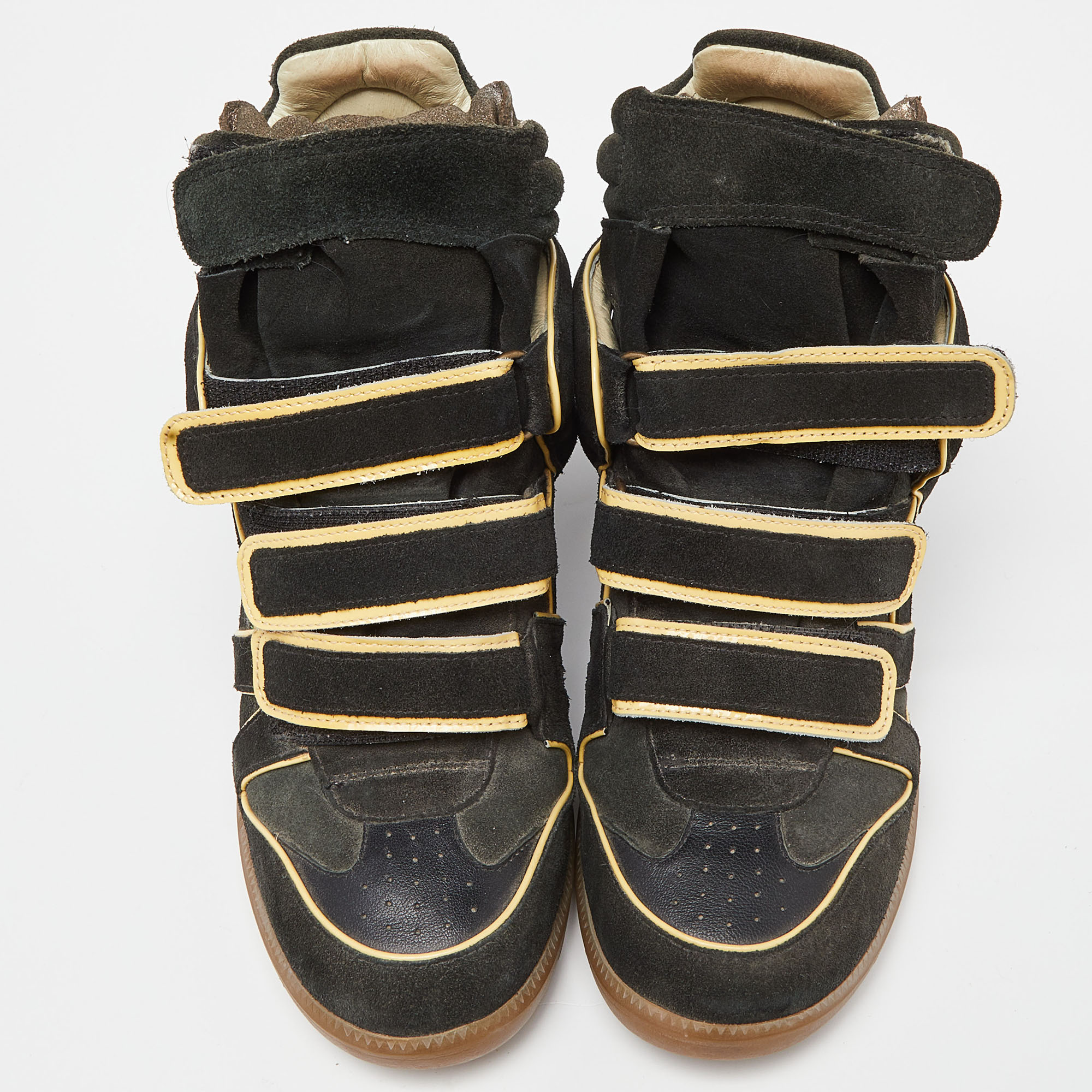 Isabel Marant Black Suede Bekett Sneakers Size 38