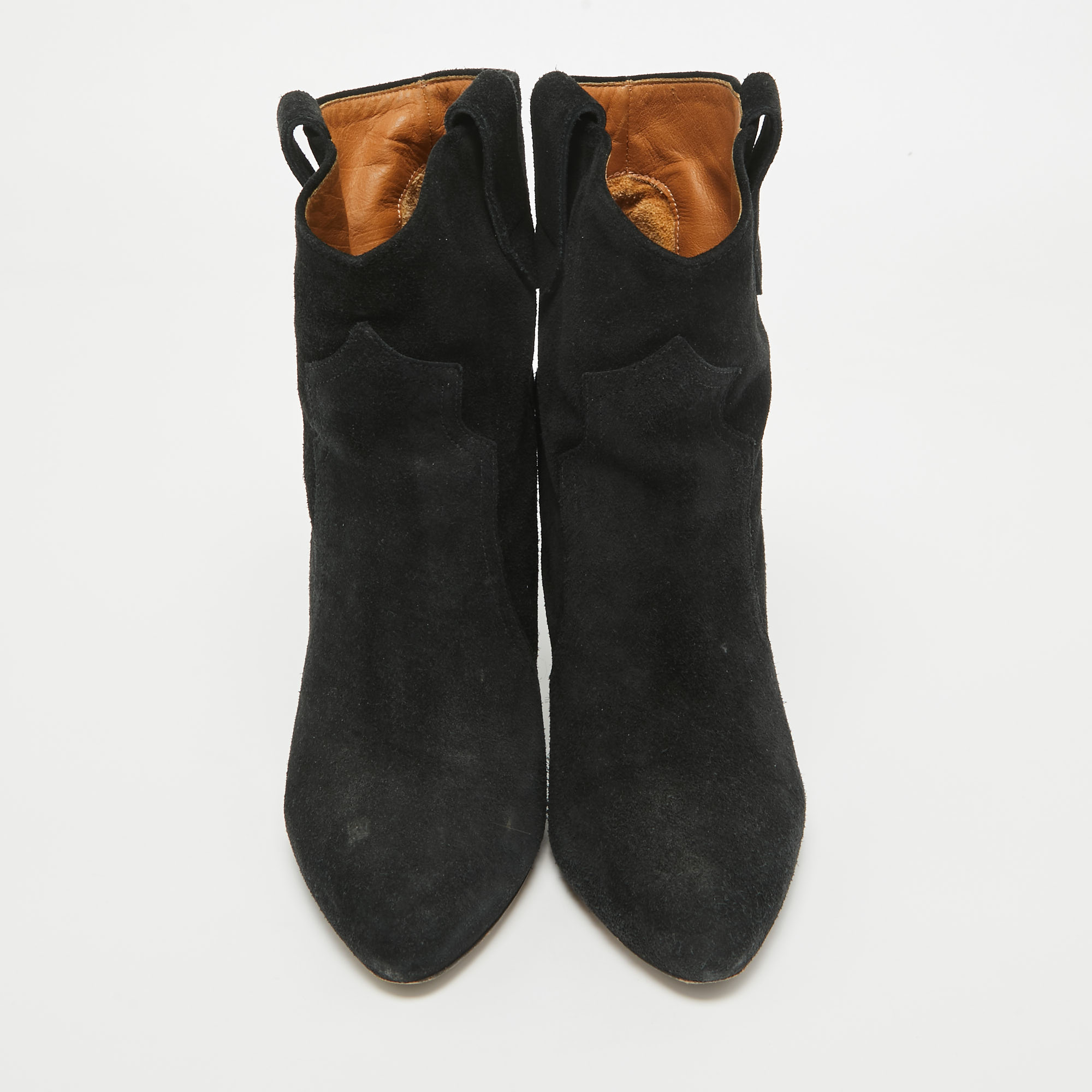 Isabel Marant Black Suede Ankle Boots Size 37