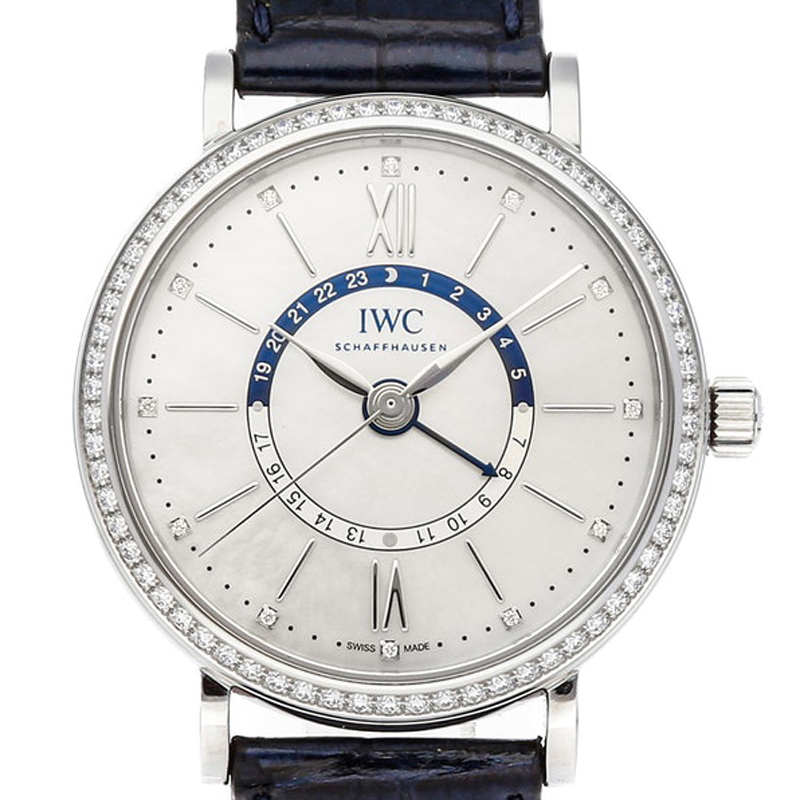 IWC MOP Diamond Bezel Stainless Steel Portofino IW4591-01 Women's Wristwatch, White
IWC MOP Diamond Bezel Stainless Steel Portofino IW4591-01 Women's Wristwatch, White