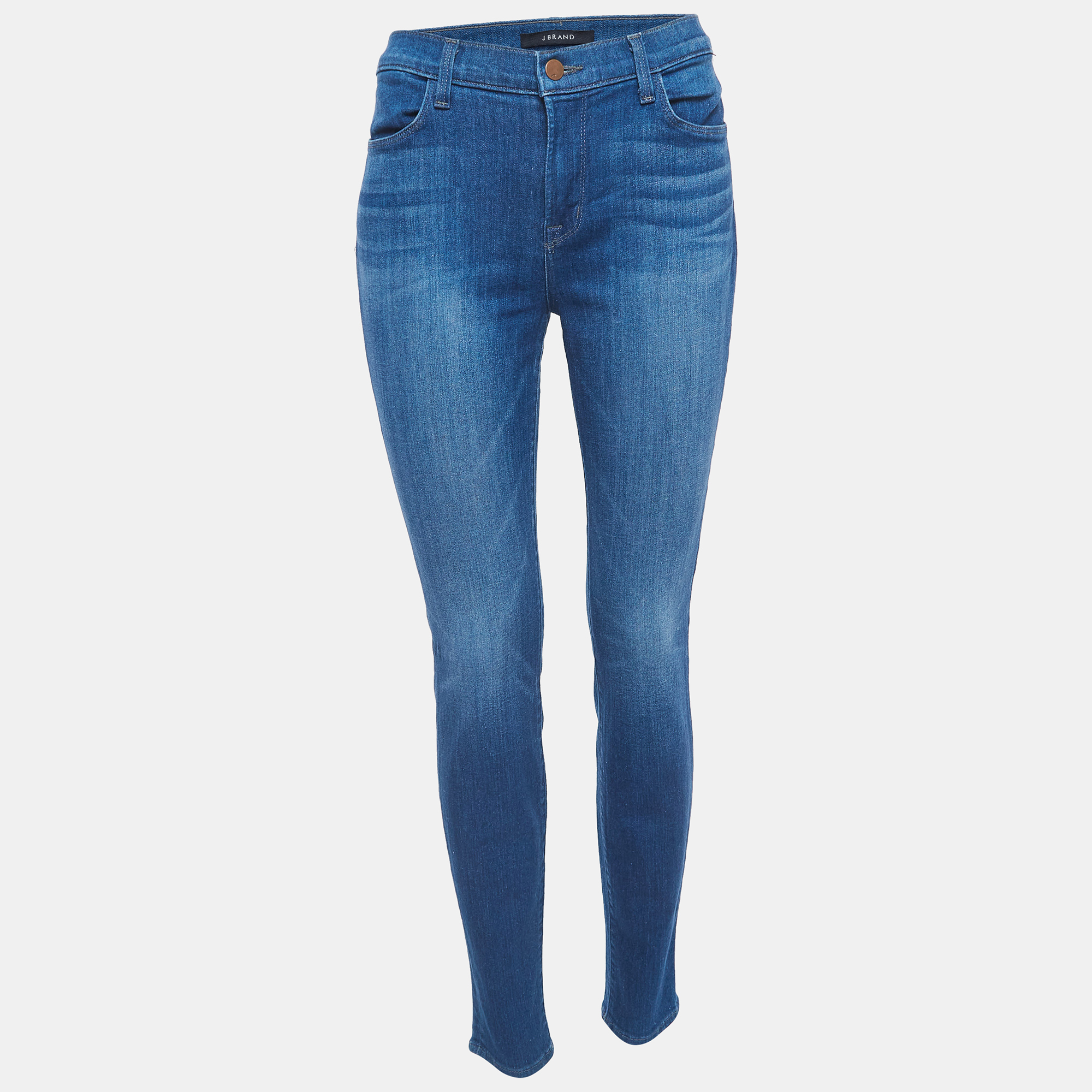 J brand blue denim super skinny jeans l waist 31"