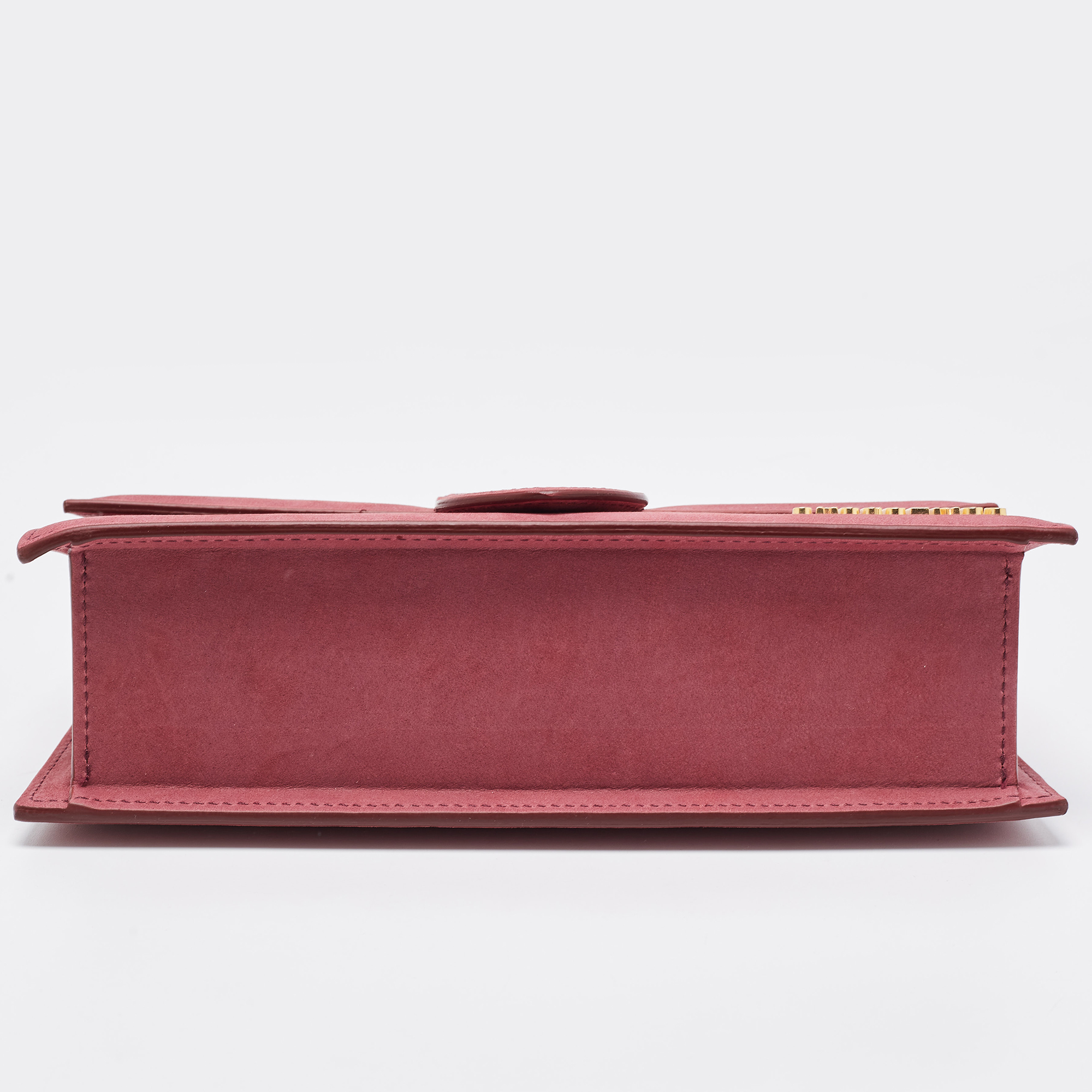 Jacquemus Pink Nubuck Leather Le Grand Bambino Top Handle Bag
