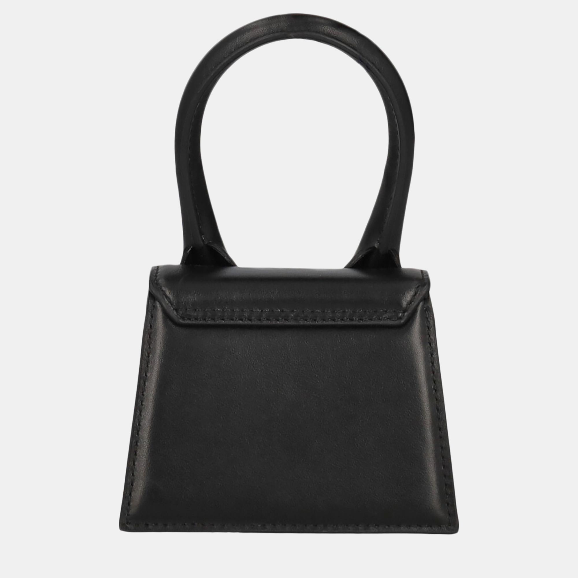 Jacquemus Women's Leather Cross Body Bag - Black - One Size