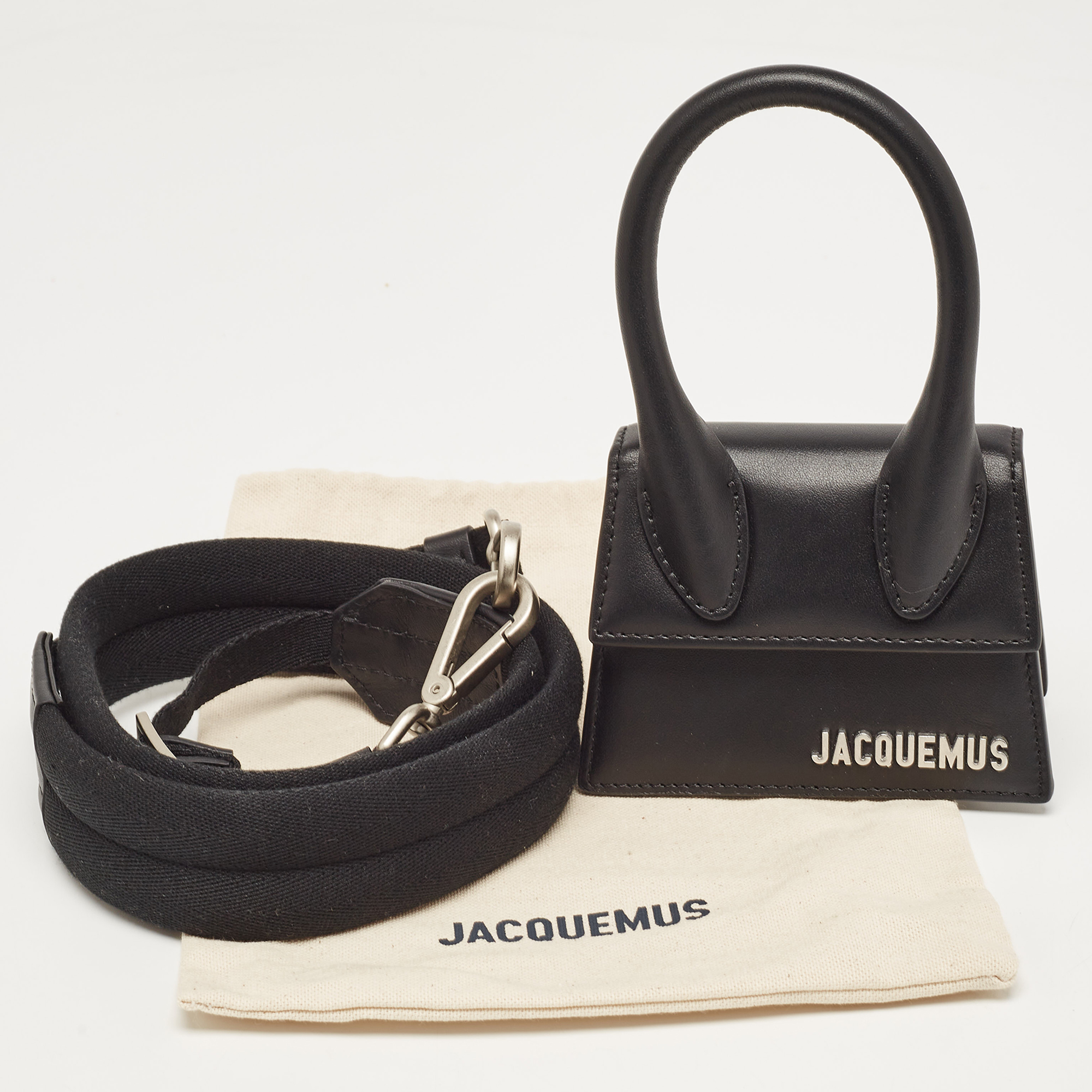 Jacquemus Black Leather Mini Le Chiquito Bag