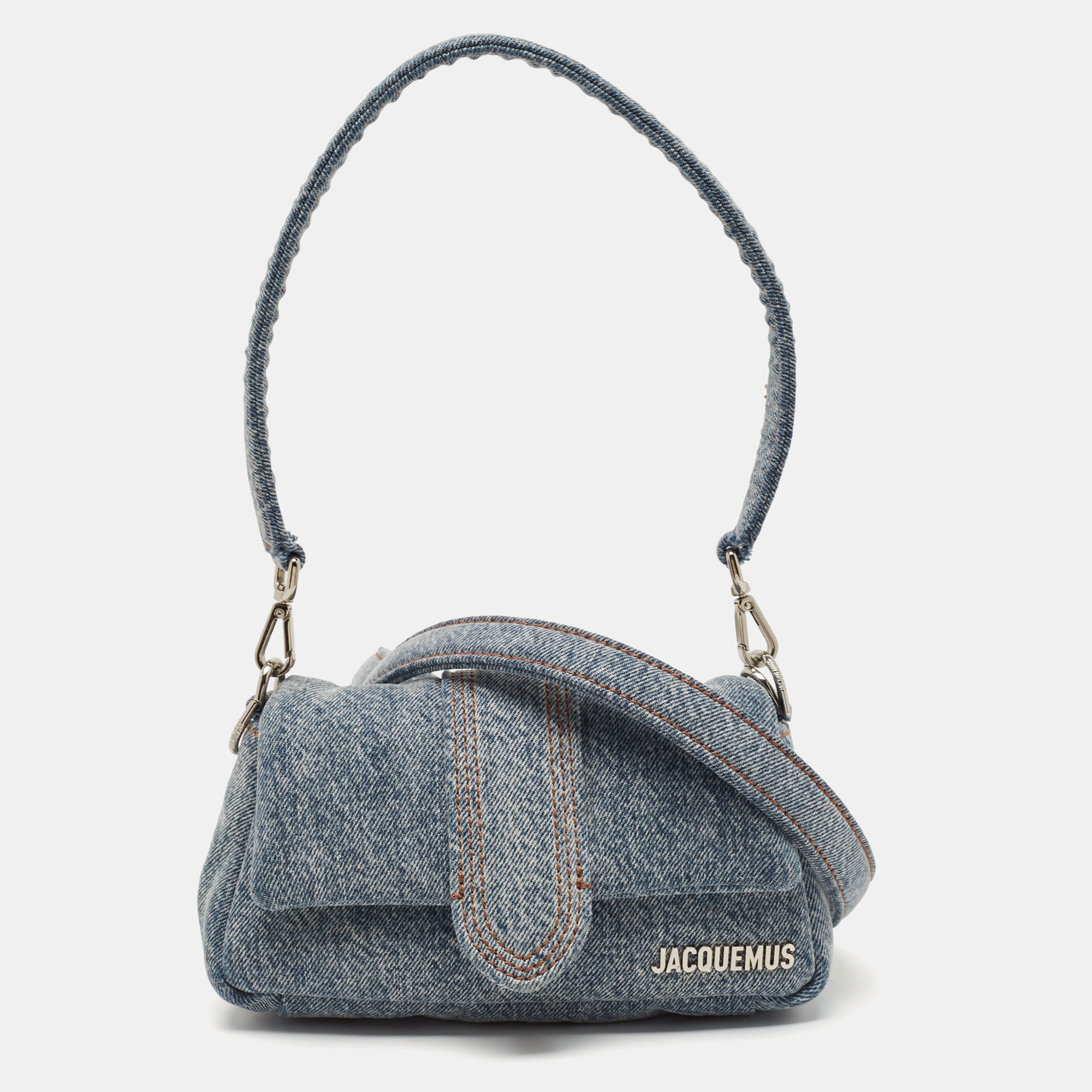 Jacquemus Blue Denim Le Petit Bambimou Shoulder Bag