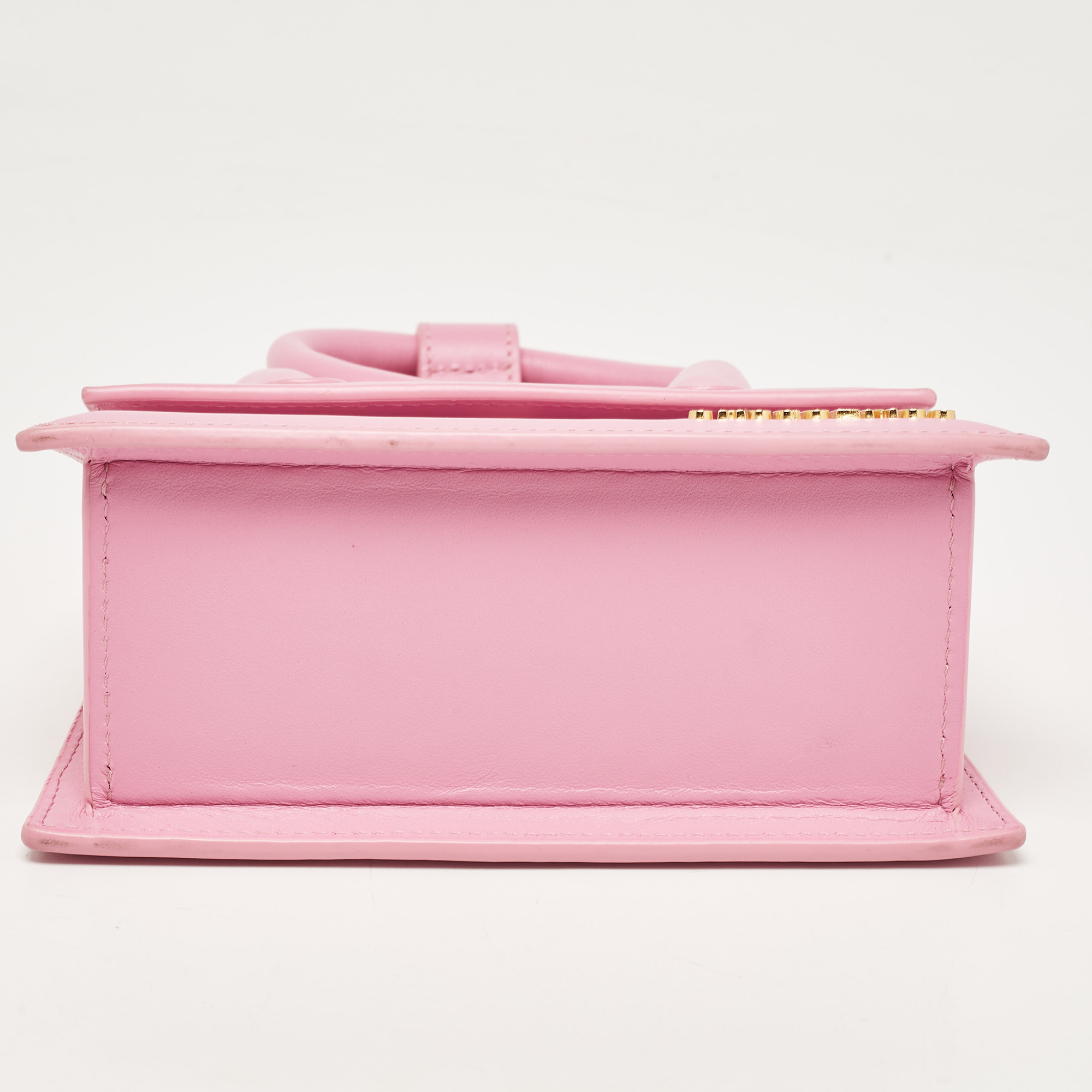 Jacquemus Pink Leather Le Chiquito Noeud Top Handle Bag