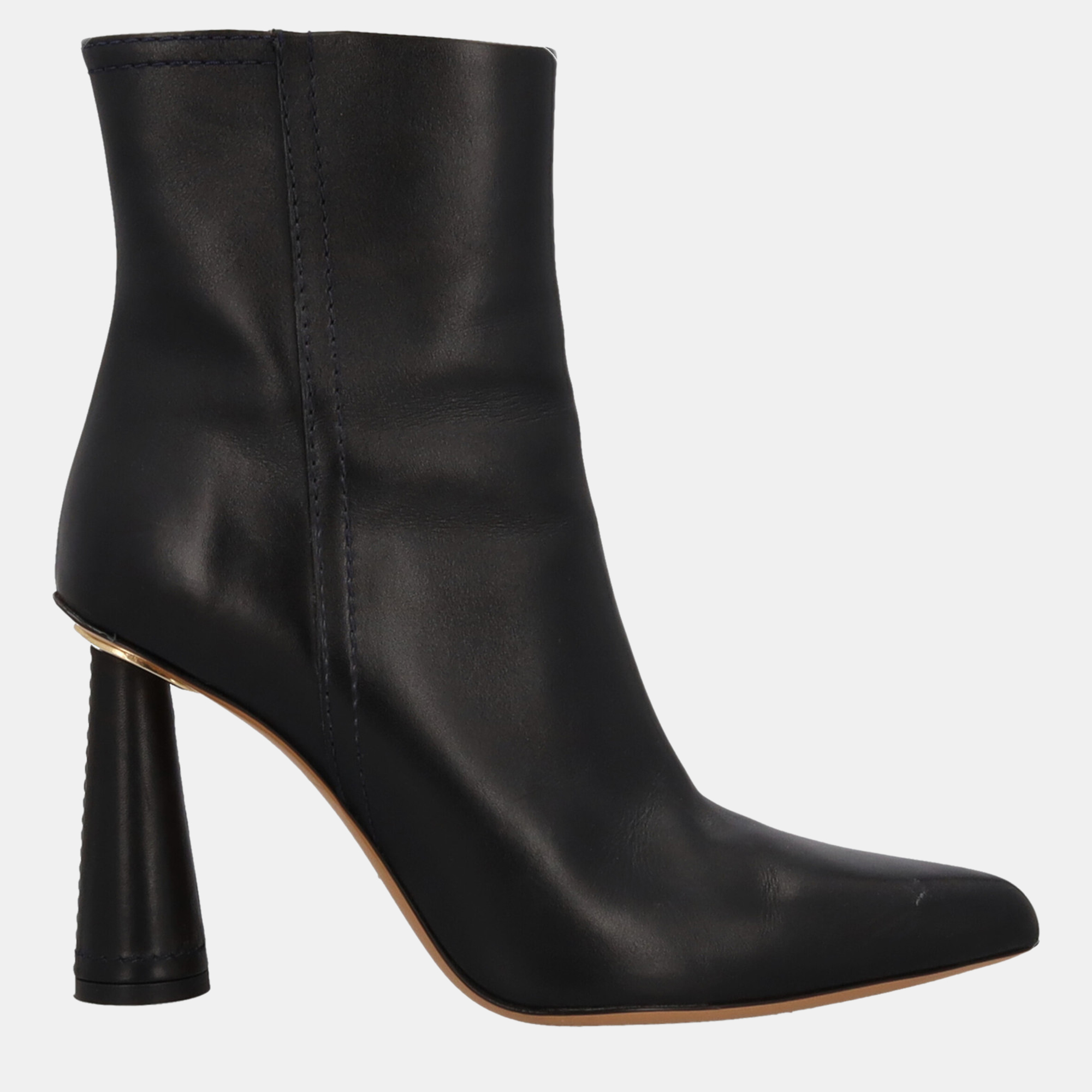 Jacquemus  Women's Leather Ankle Boots - Black - EU 39