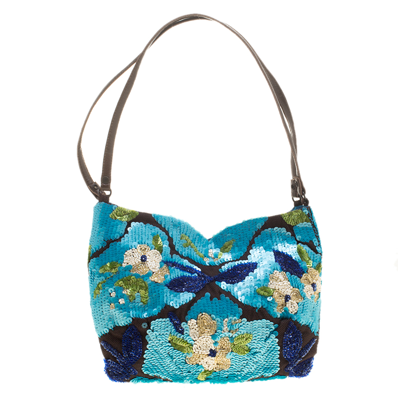 Image of Jamin Puech Multicolor Sequin Embellished Shoulder Bag