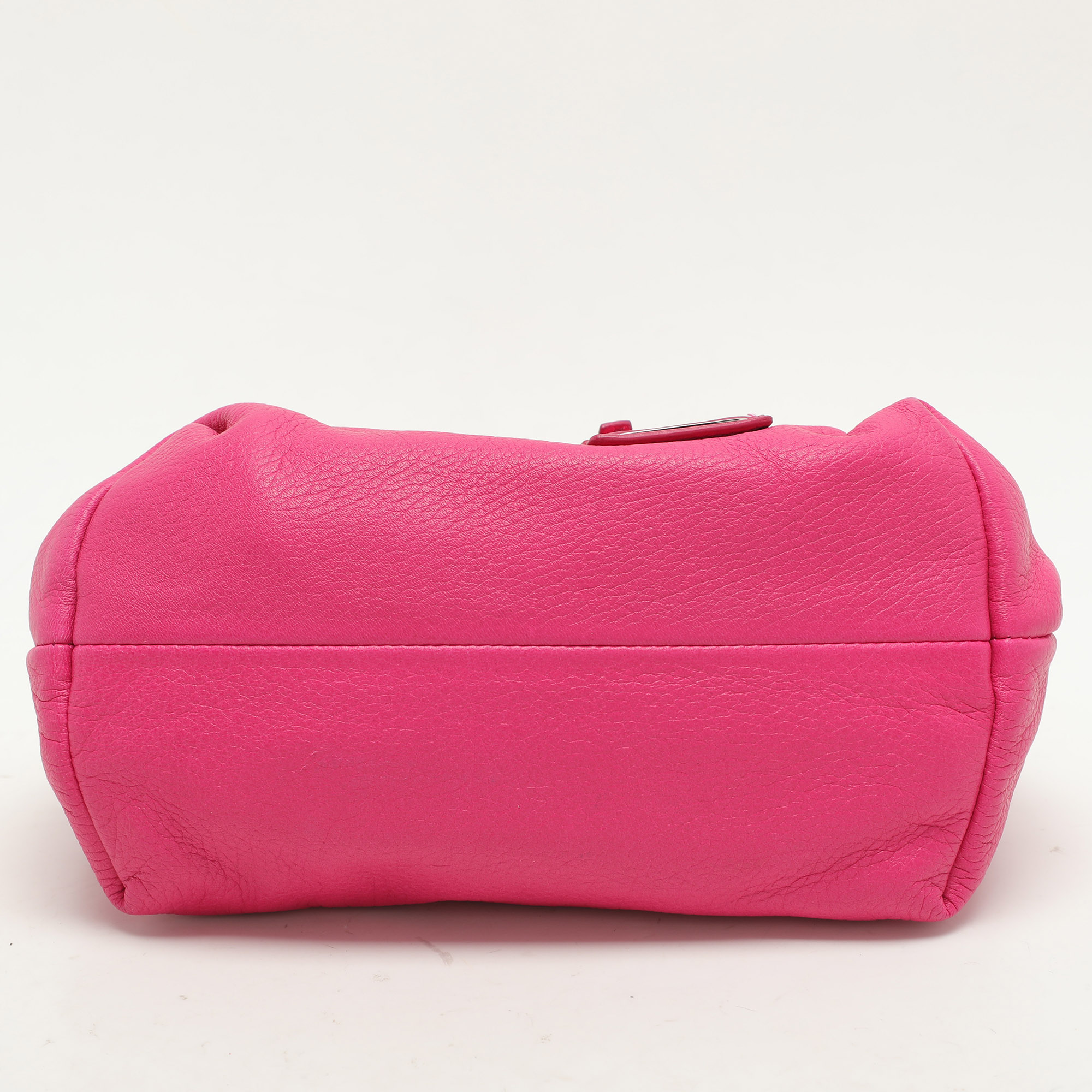 Jil Sander Pink Leather Baguette Shoulder Bag