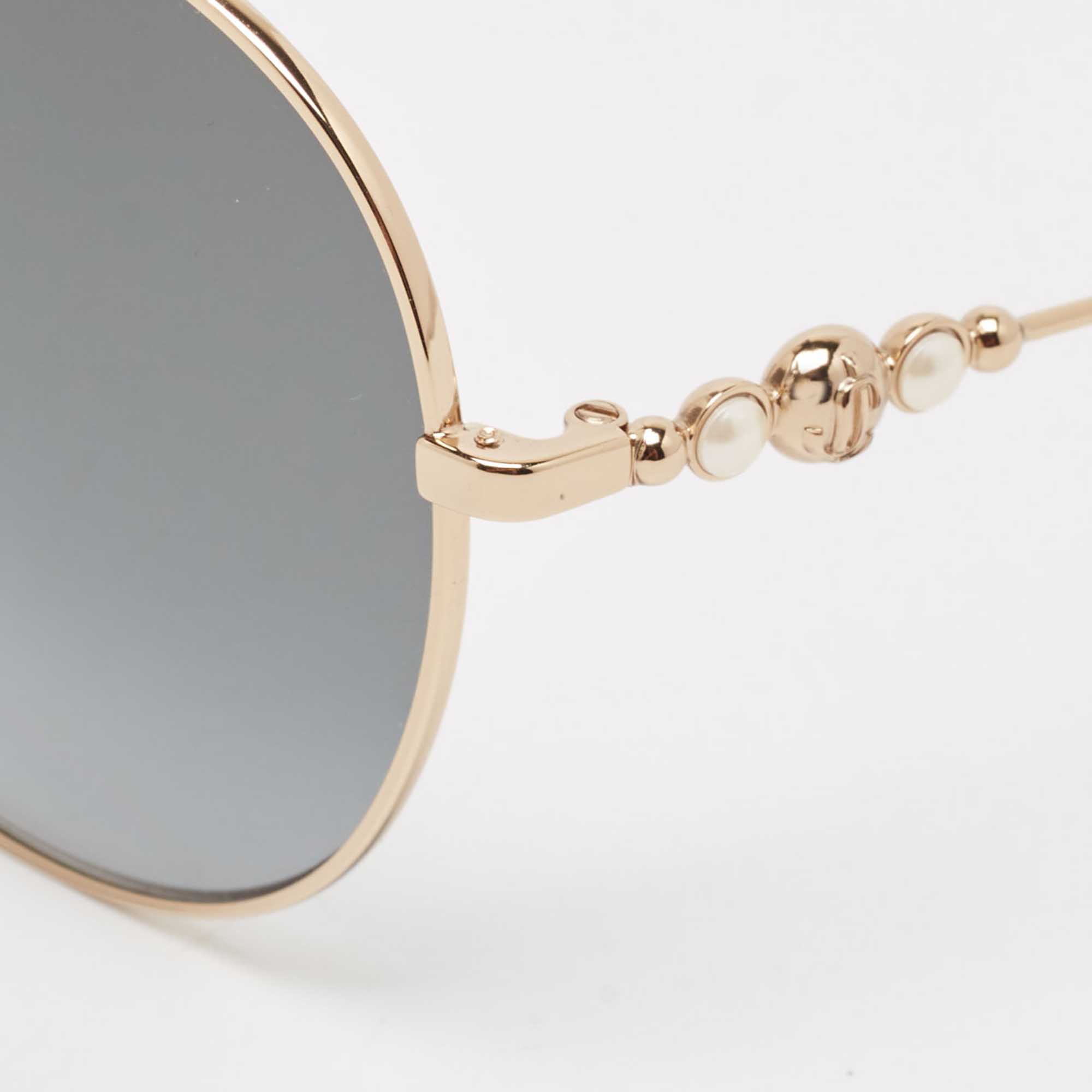 Jimmy Choo Black Gradient Birdie/S Round Sunglasses