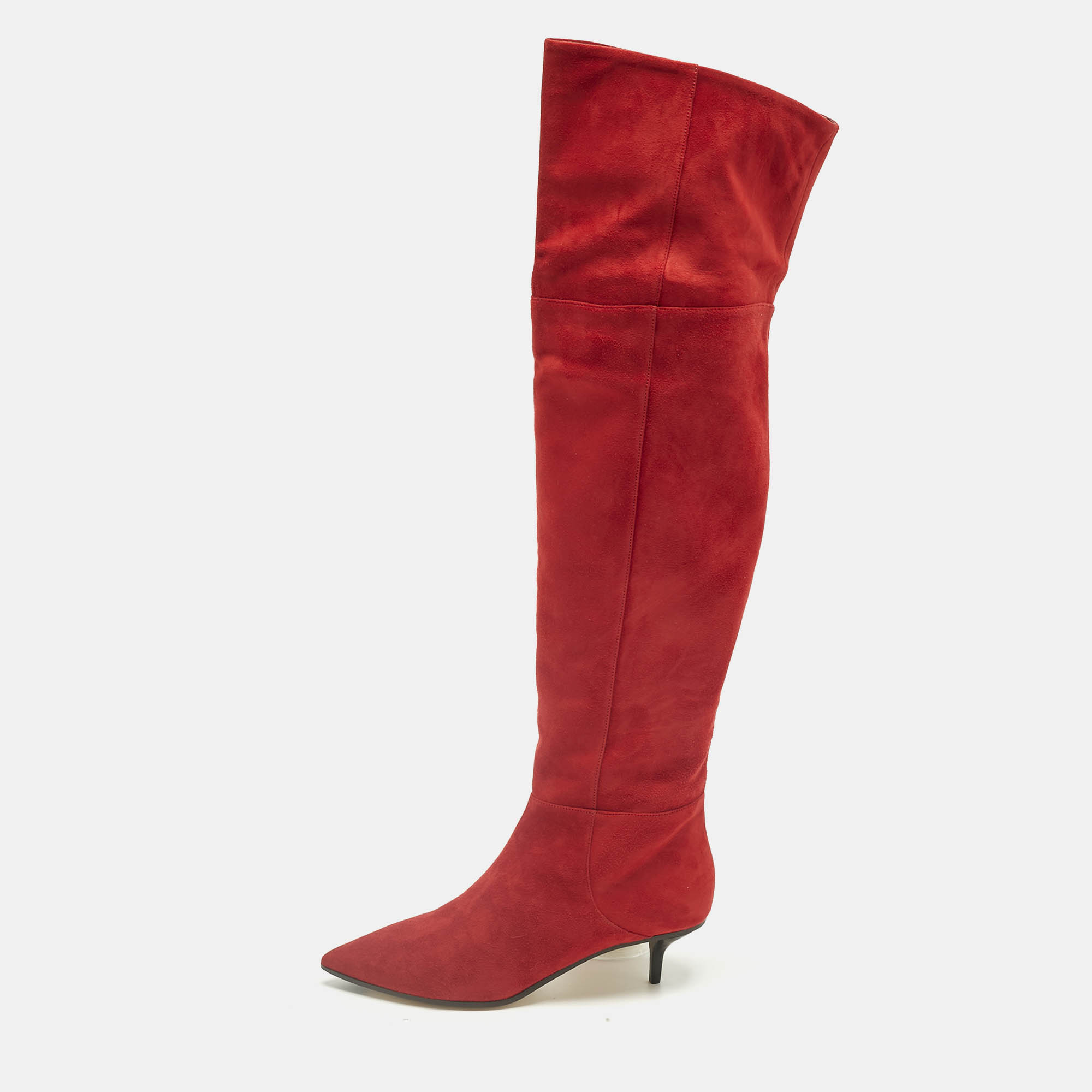 Jimmy Choo Red Suede Rise 50 Knee Length Boots Size
Jimmy Choo Red Suede Rise 50 Knee Length Boots Size