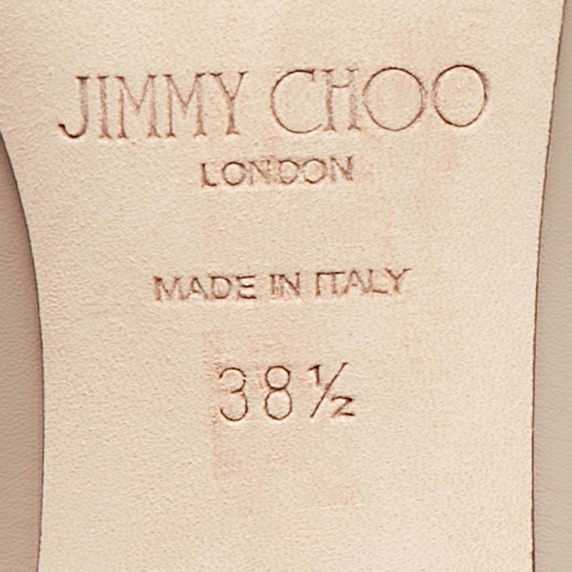 Jimmy Choo Beige Leather Love 65 Pumps Size 38.5