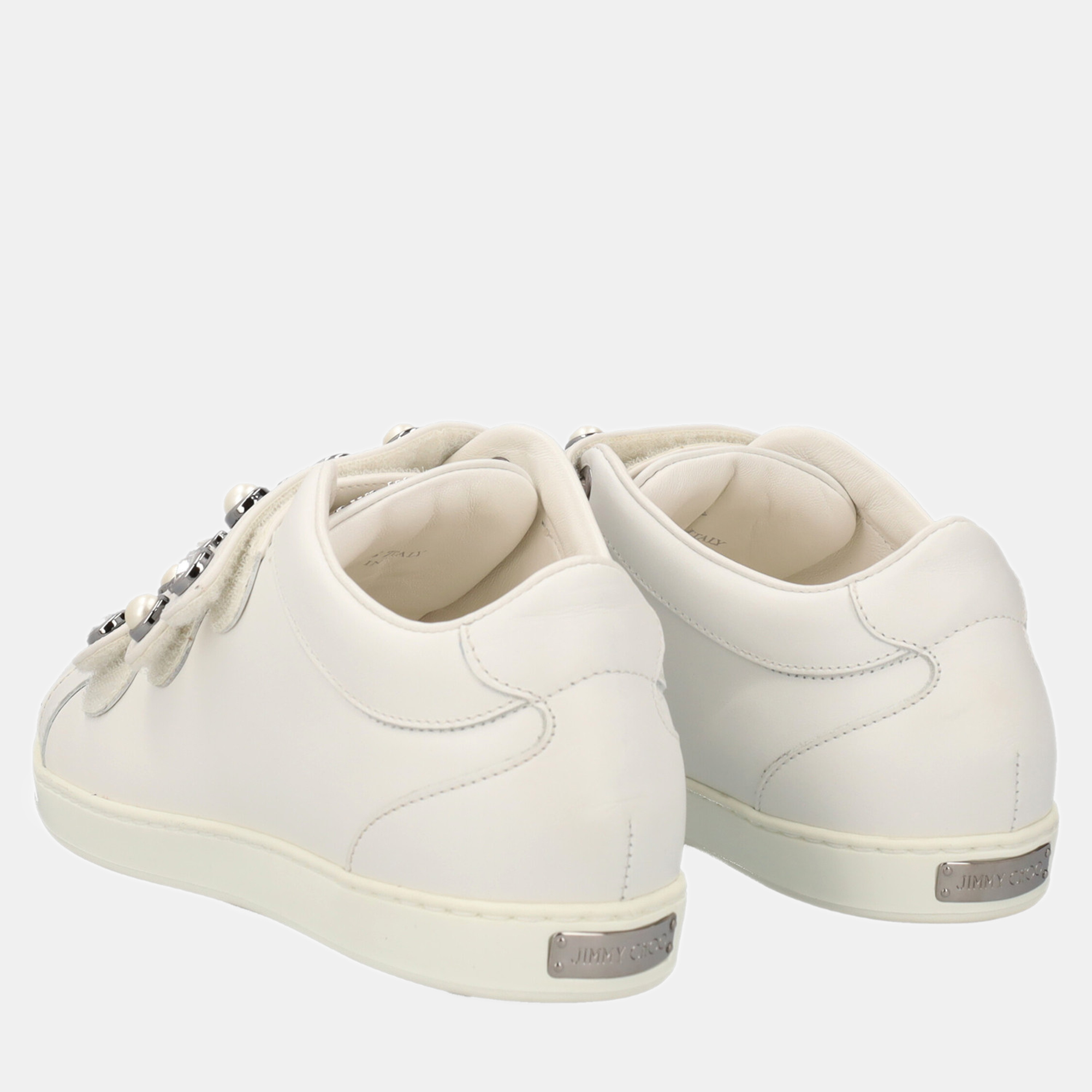 Jimmy Choo Women's Leather Sneakers - White - EU 37
