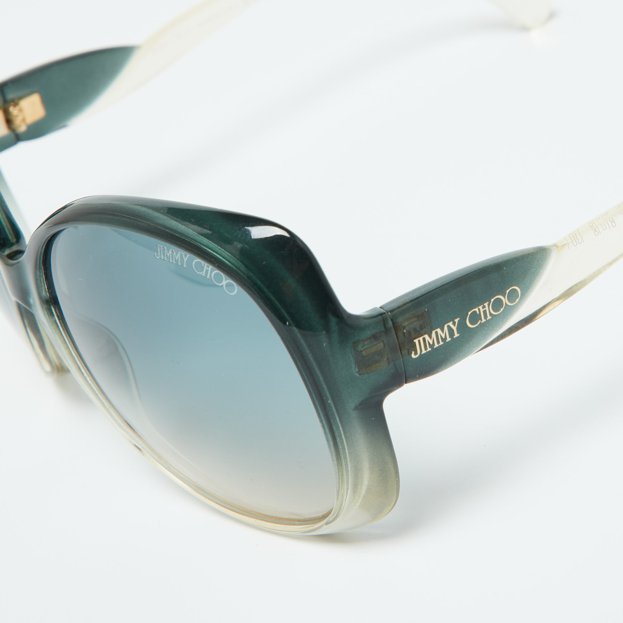 Jimmy Choo Green/Green Gradient Dahlia/S Oversized Sunglasses