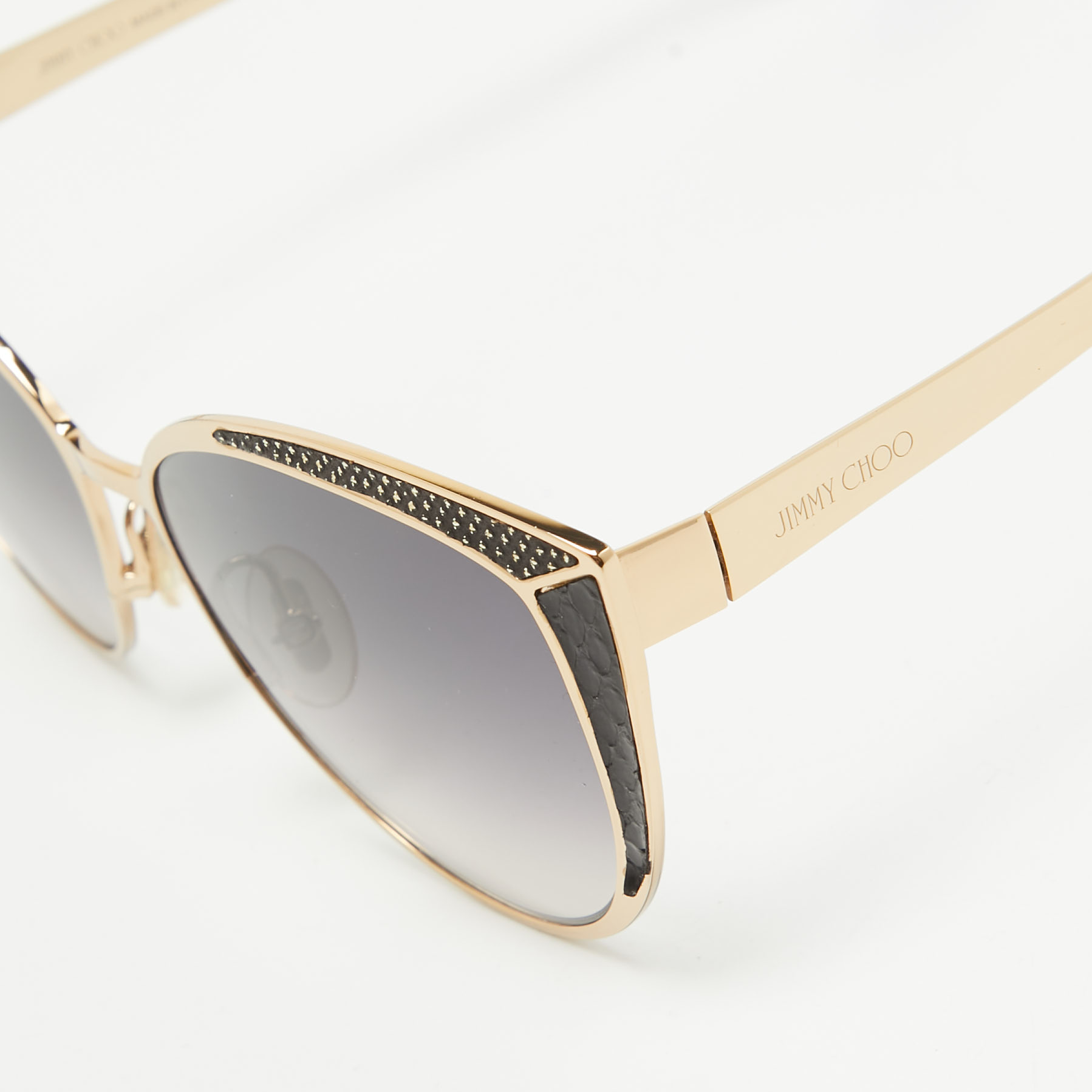 Jimmy Choo Black/Gold Gradient DOMI/S Frame Cat Eye Sunglasses