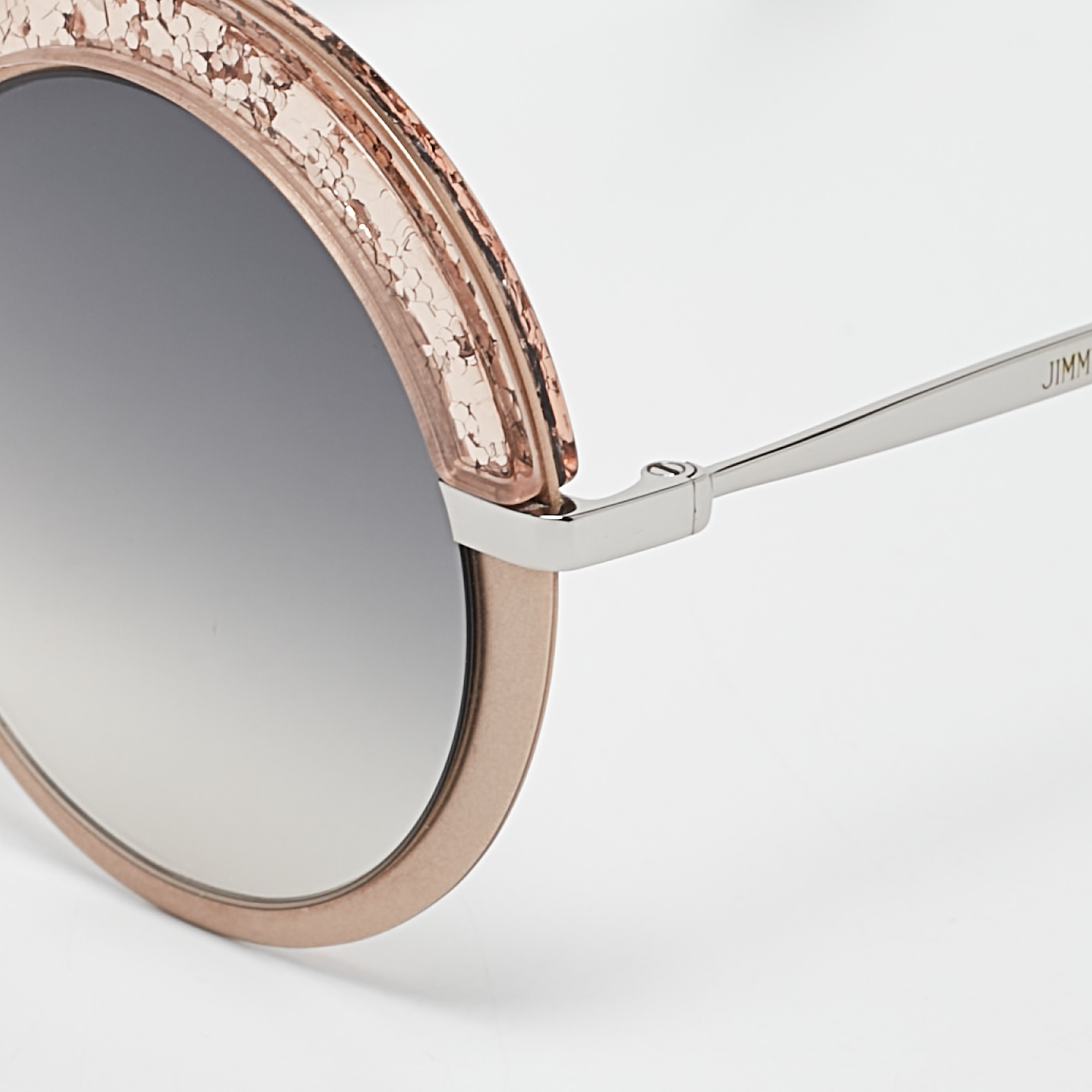 Jimmy Choo Grey/Peach Gradient Gotha/S Round Sunglasses