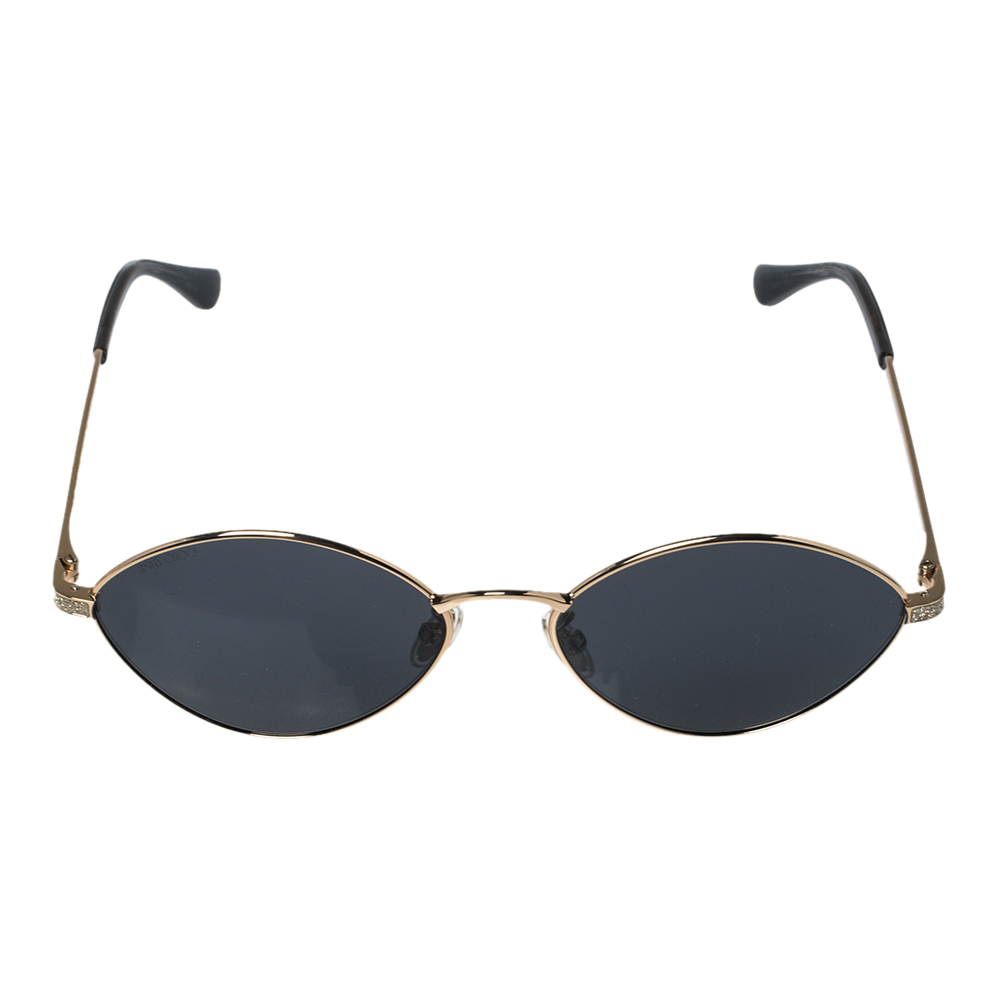 

Jimmy Choo Gold Shimmer Inlay/ Grey Sonny/S Cat Eye Sunglasses