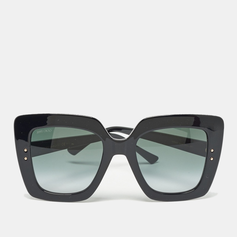 Jimmy choo black gradient auri oversized sunglasses