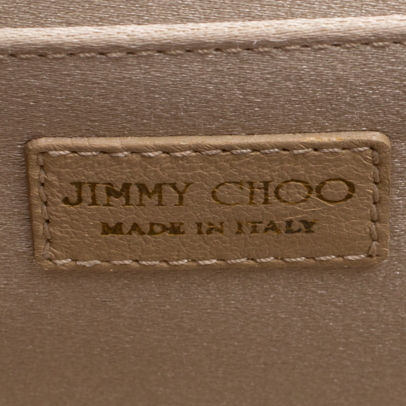 Jimmy Choo Burgundy Shimmering Leather Charlize Clutch
