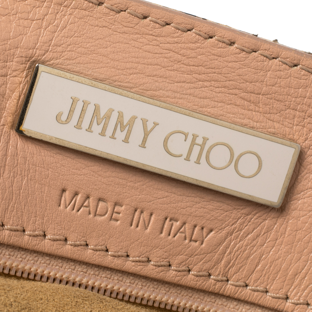 Jimmy Choo Cream/Black Water Snake Ramona Shoulder Bag