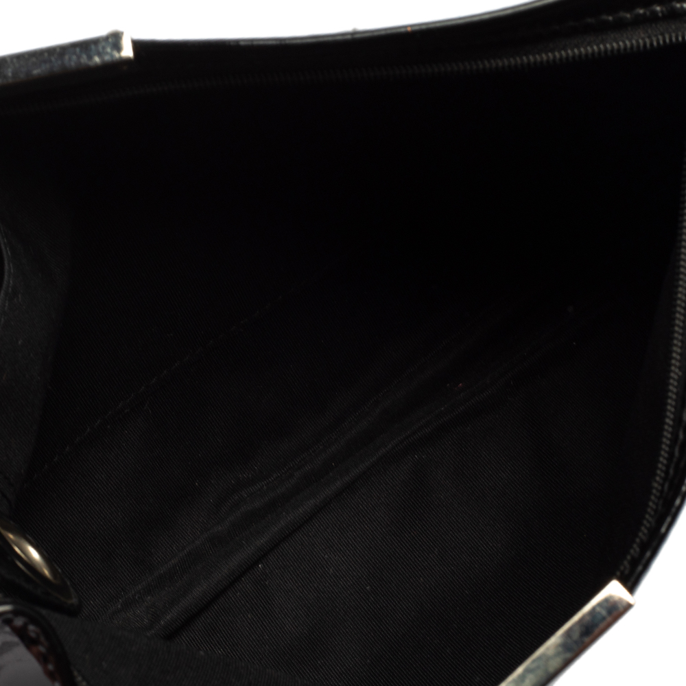 Jimmy Choo Black Patent Leather Star Studded Clutch