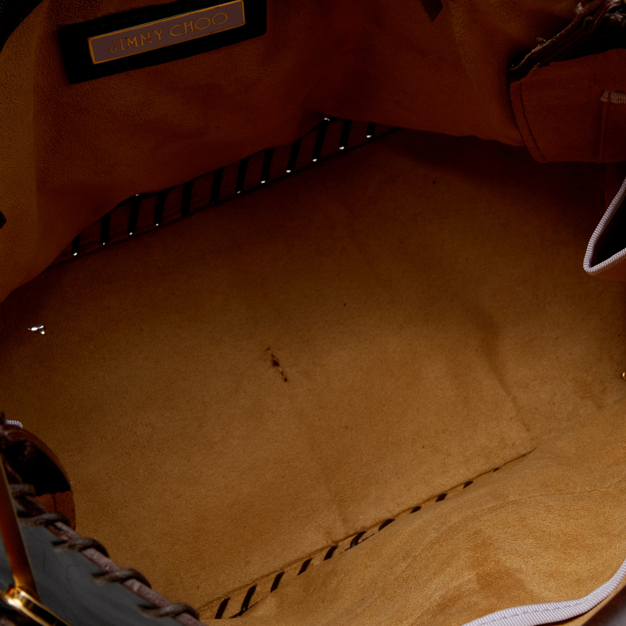 Jimmy Choo Brown Leather Tulita Shoulder Bag
