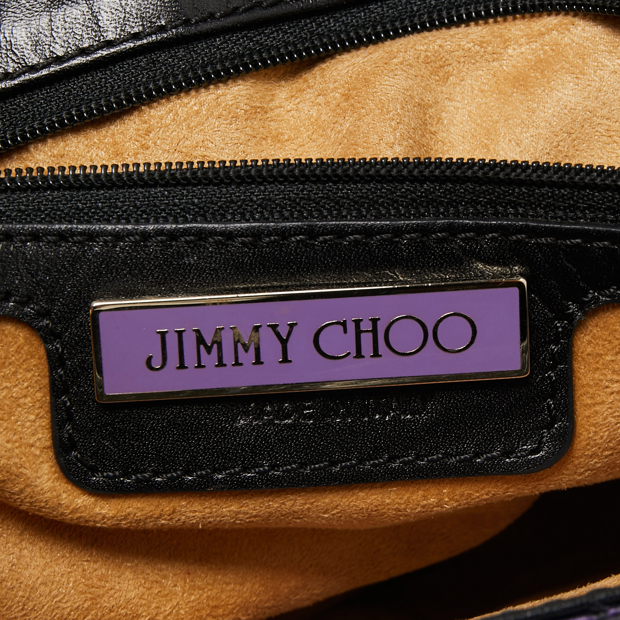 Jimmy Choo Multicolor Python Frame Chain Shoulder Bag
