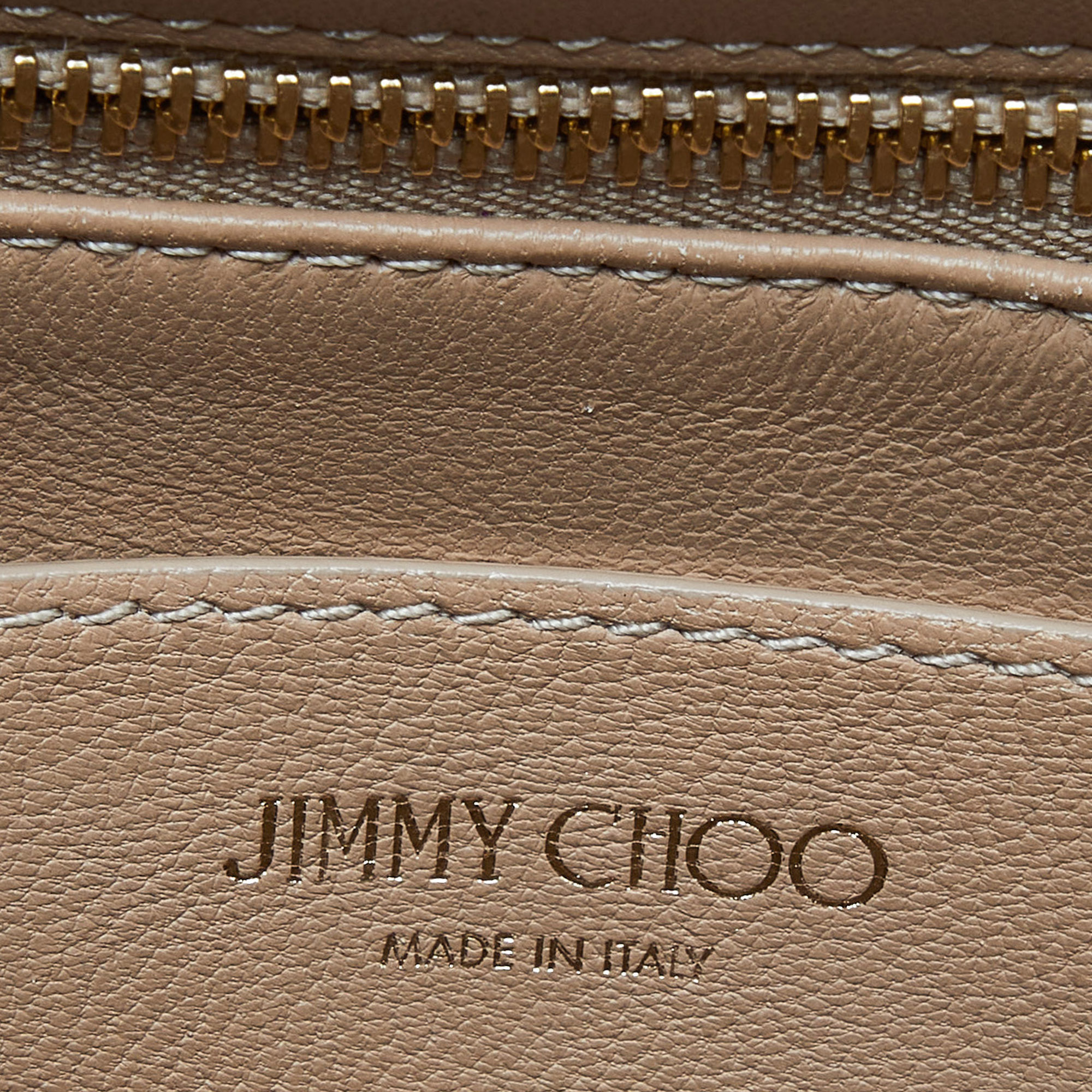 Jimmy Choo Metallic Gold Leather Rebel Shoulder Bag