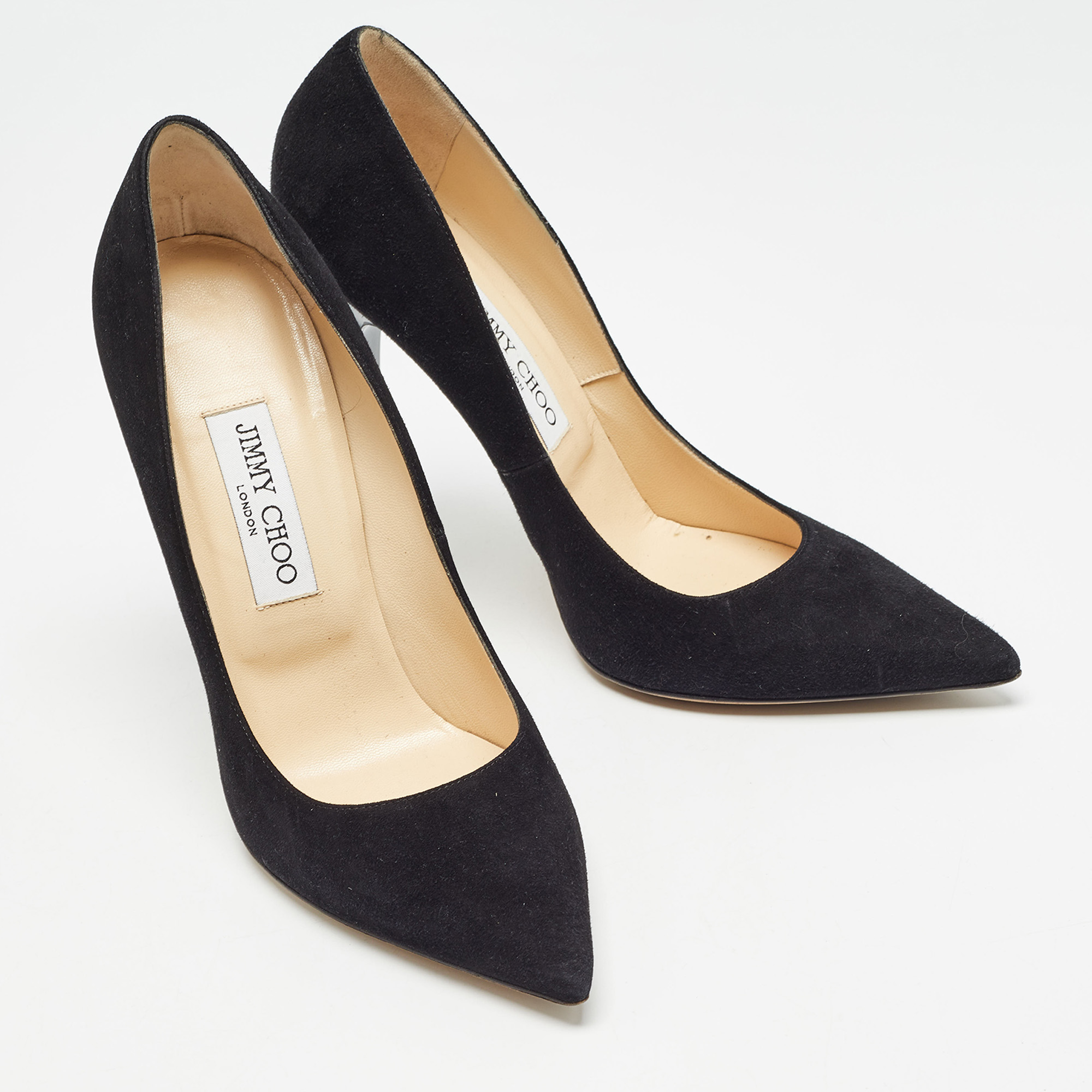 Jimmy Choo Black Suede Love Pumps Size 39.5