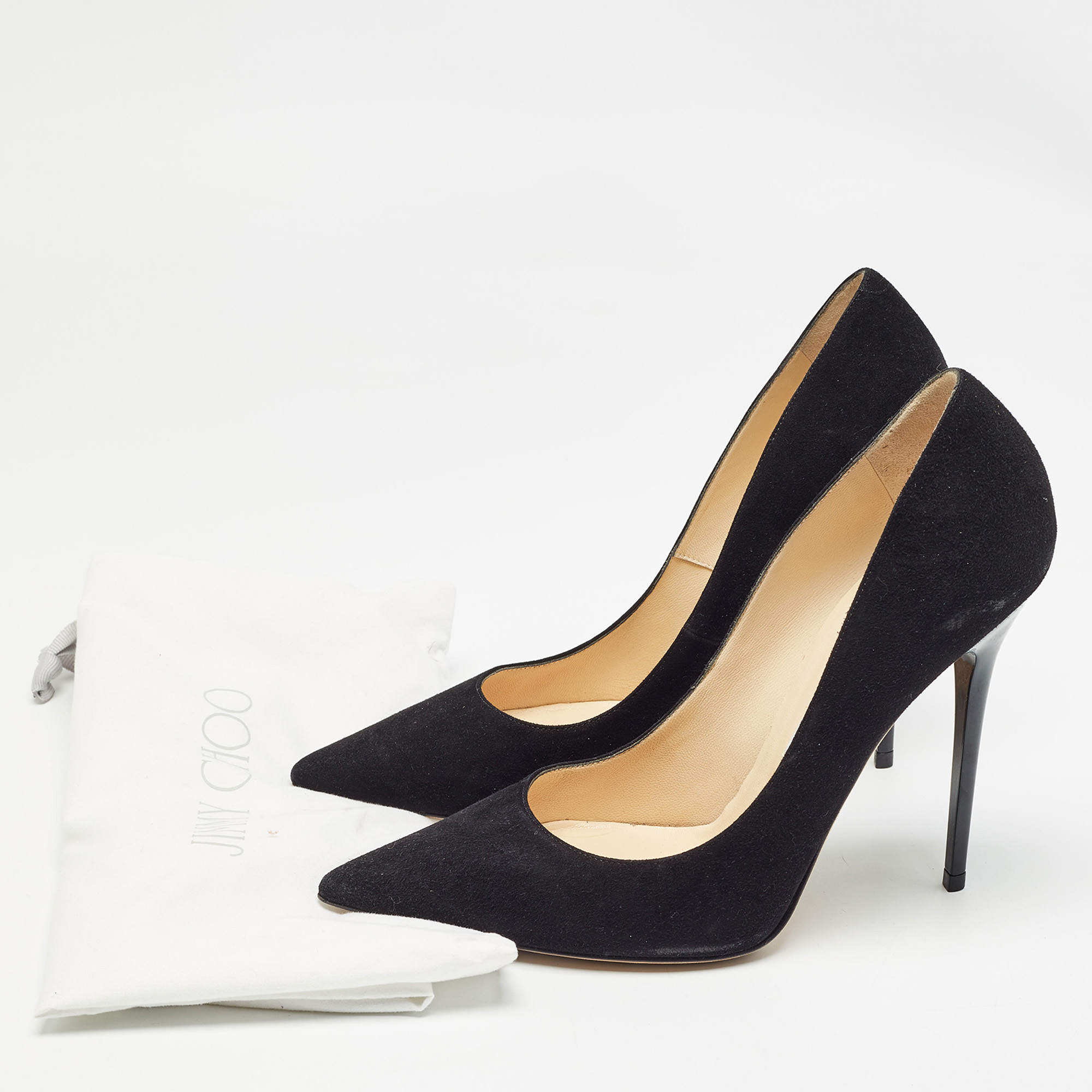 Jimmy Choo Black Suede Love Pumps Size 39.5