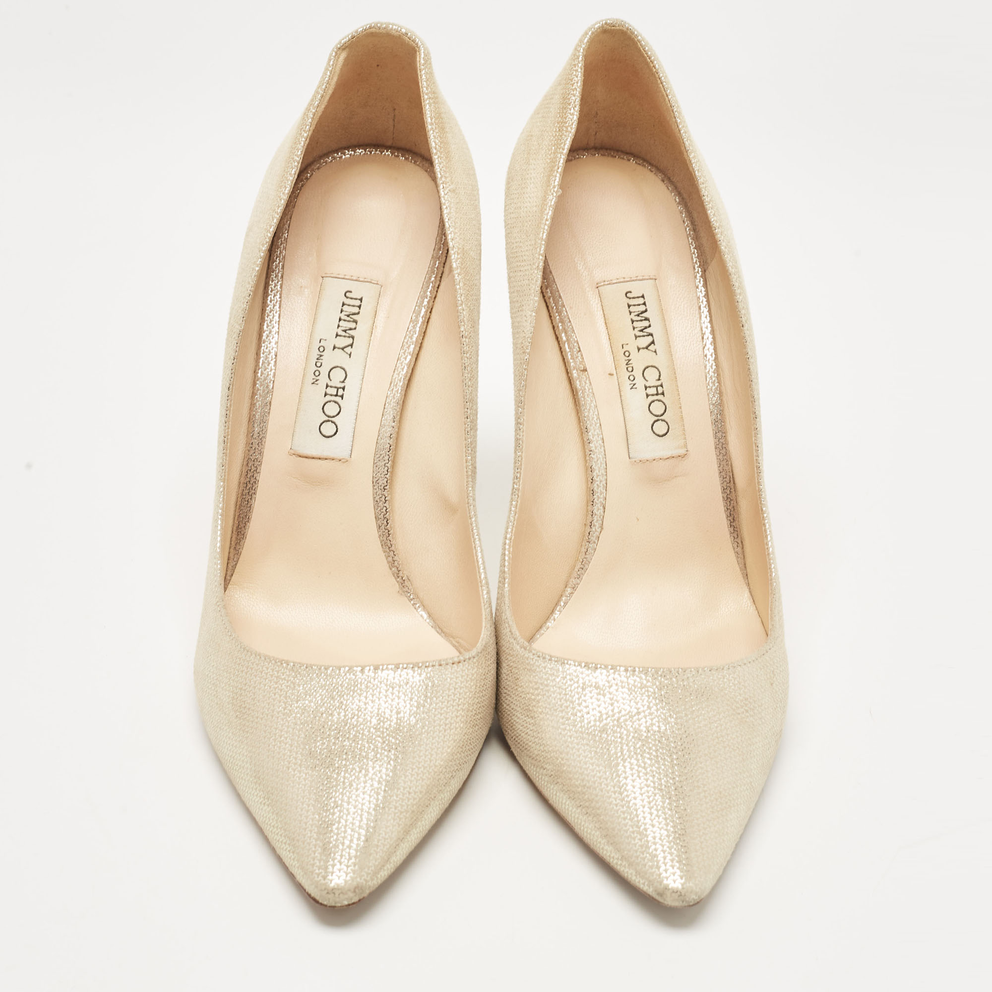 Jimmy Choo Beige Suede Romy Pumps Size 40